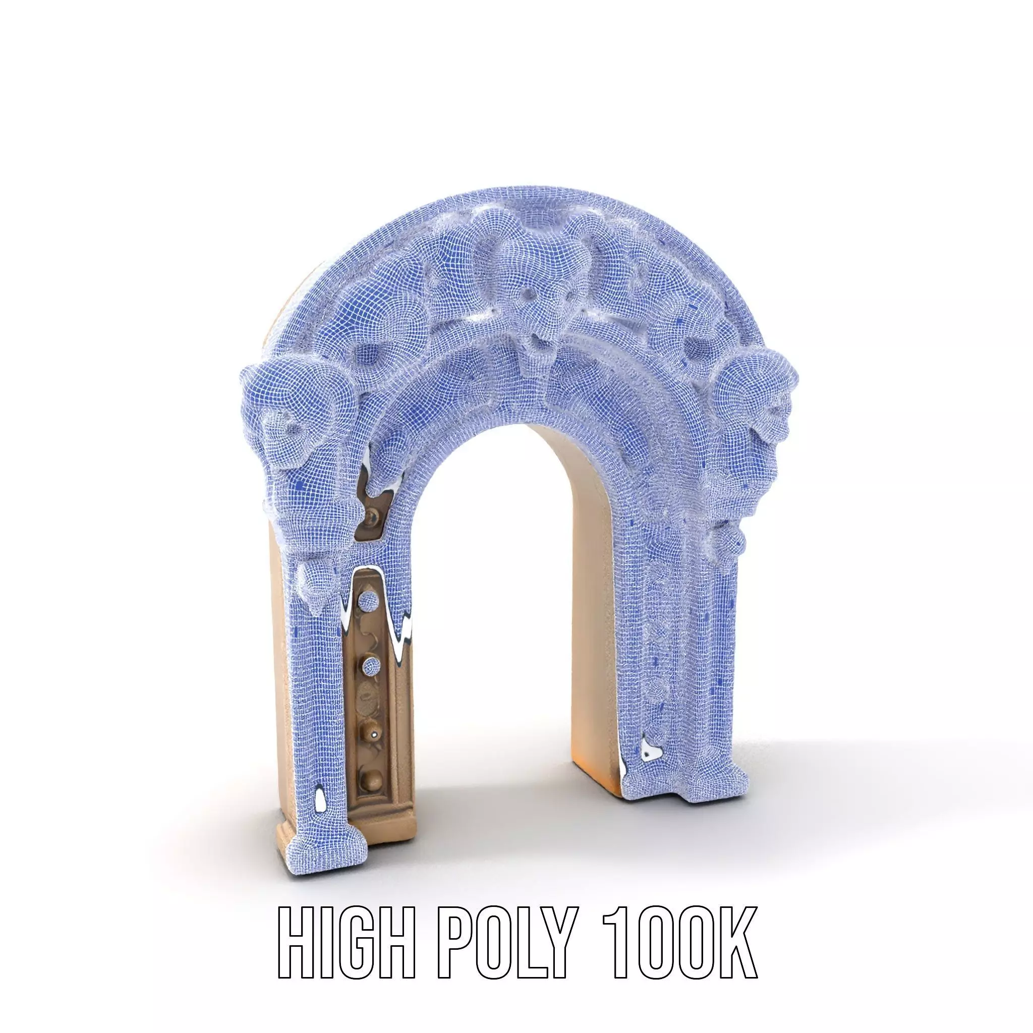 Gothic Stone Archway model pack Low-poly 3D model_4