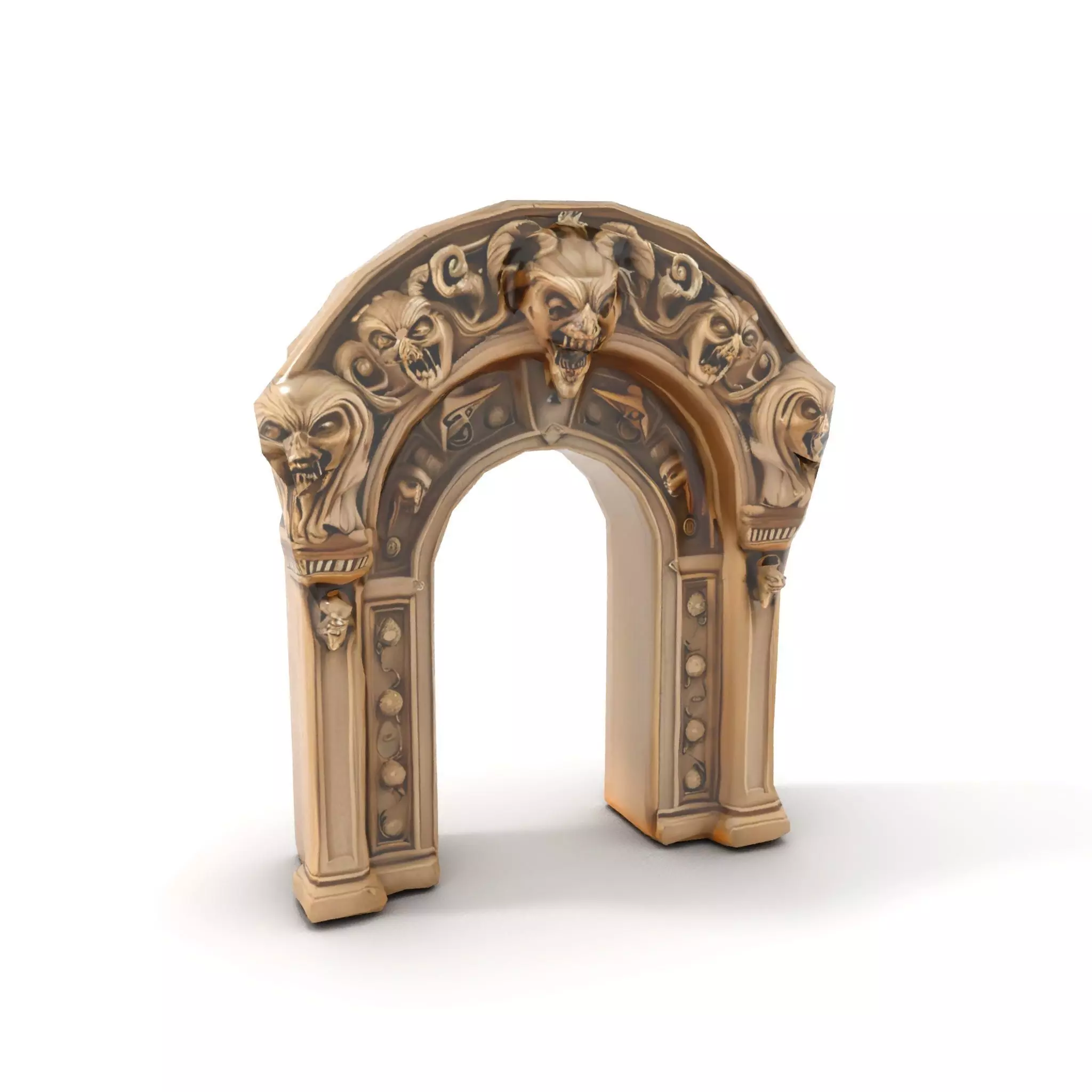 Gothic Stone Archway model pack Low-poly 3D model_7