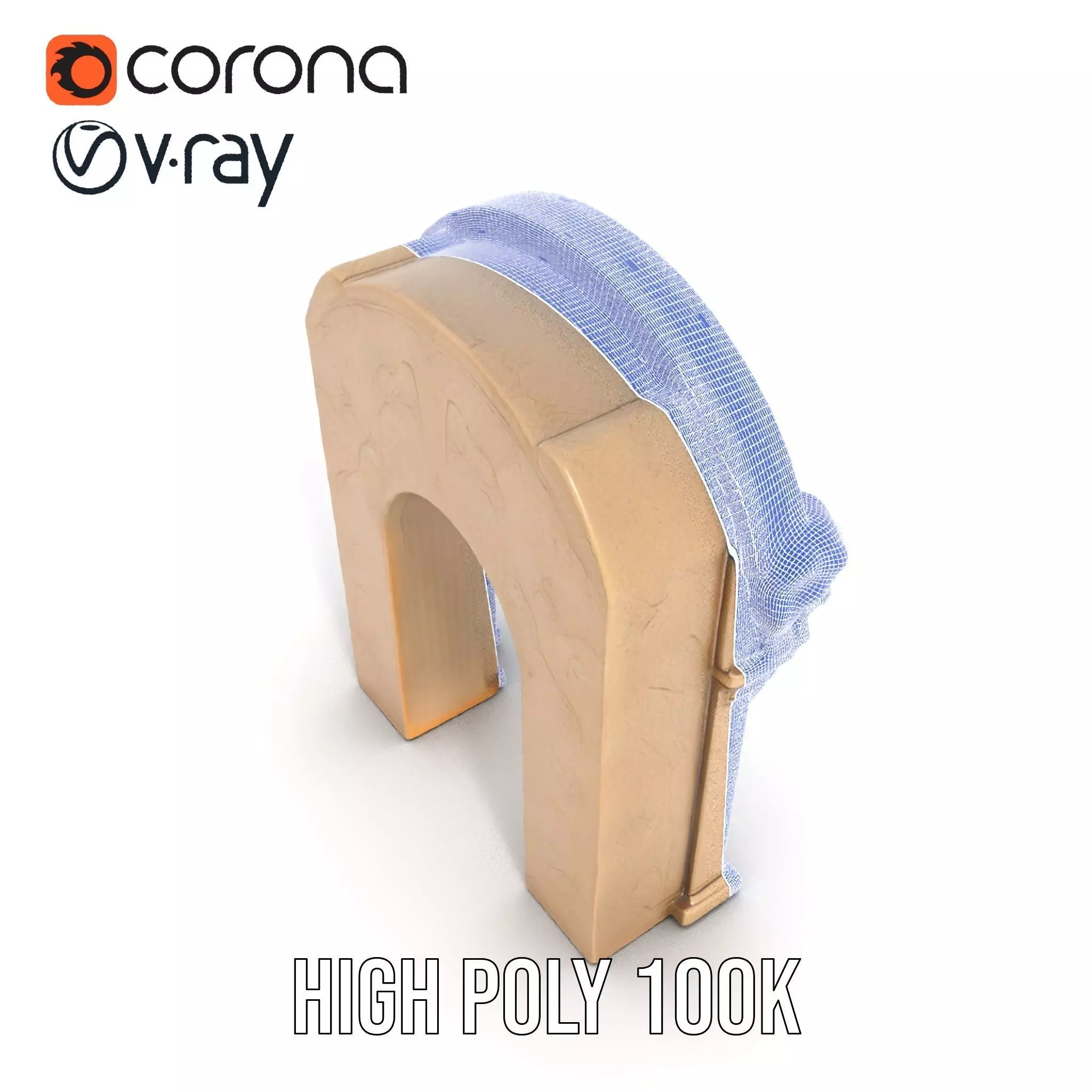 Gothic Stone Archway model pack Low-poly 3D model_32