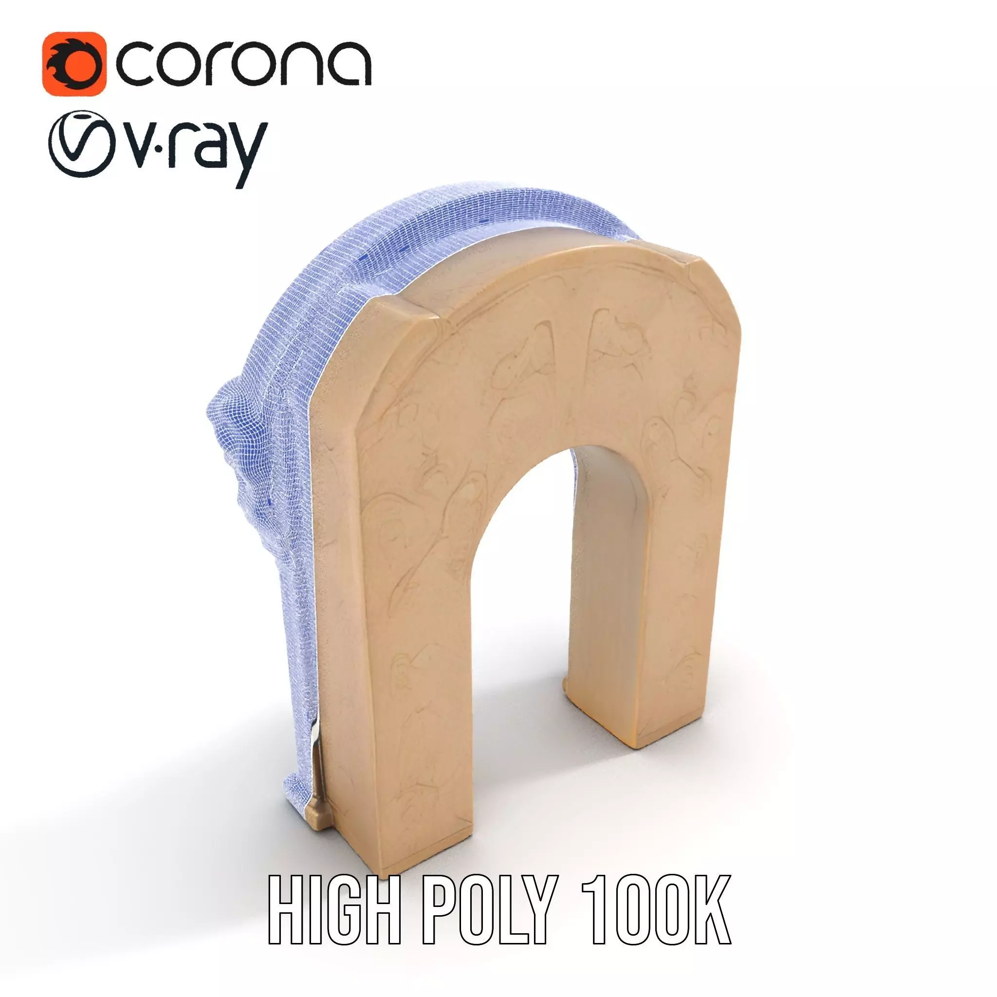 Gothic Stone Archway model pack Low-poly 3D model_33