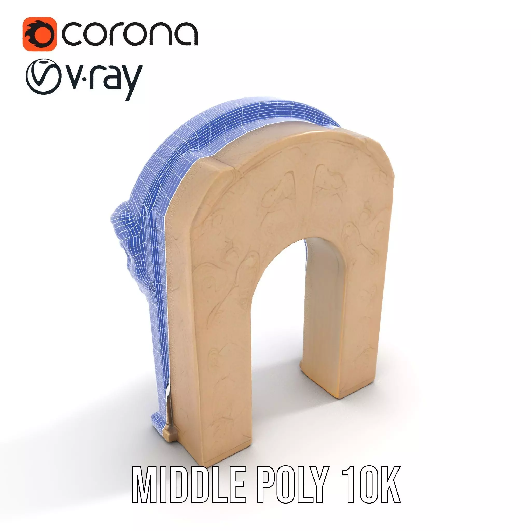 Gothic Stone Archway model pack Low-poly 3D model_21