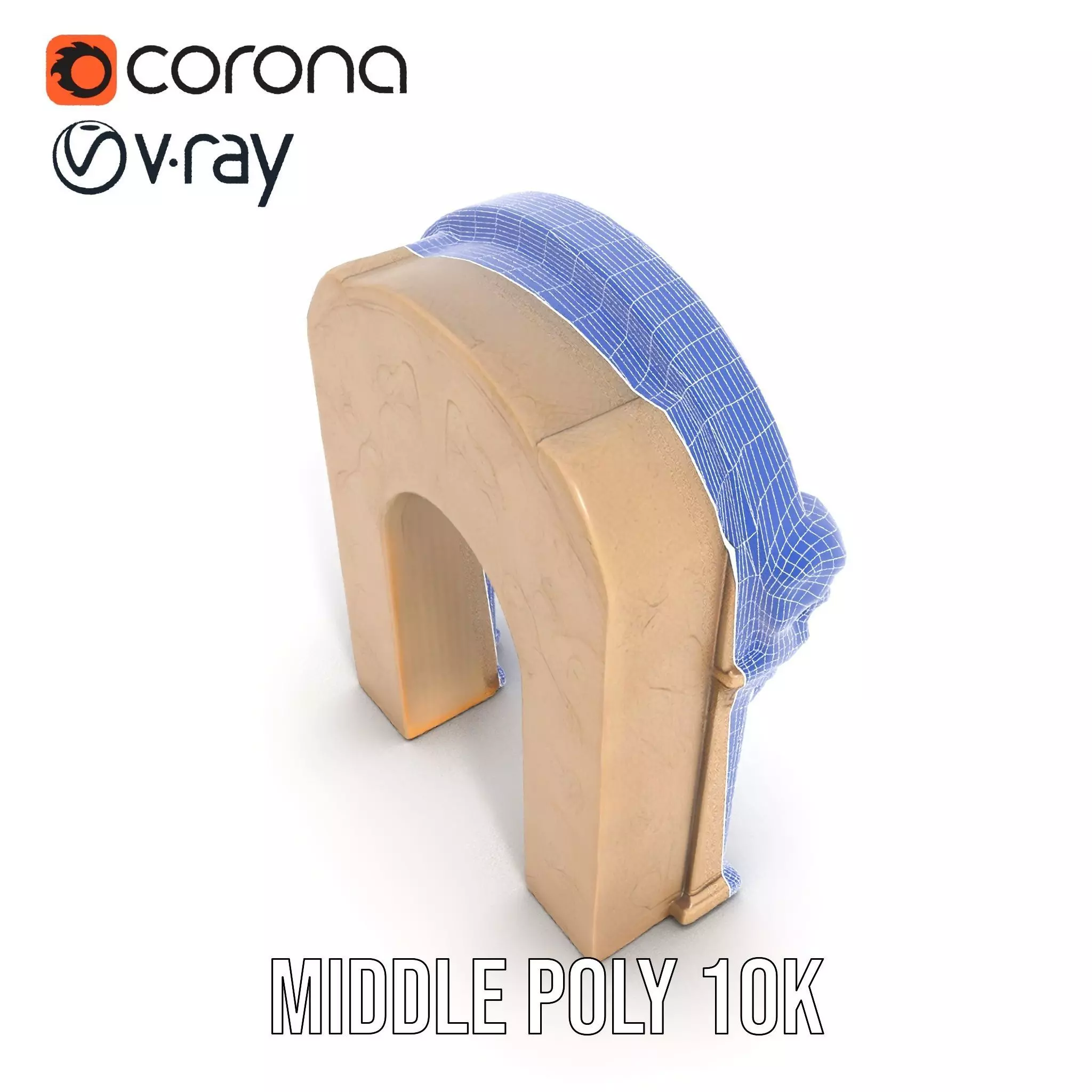 Gothic Stone Archway model pack Low-poly 3D model_16