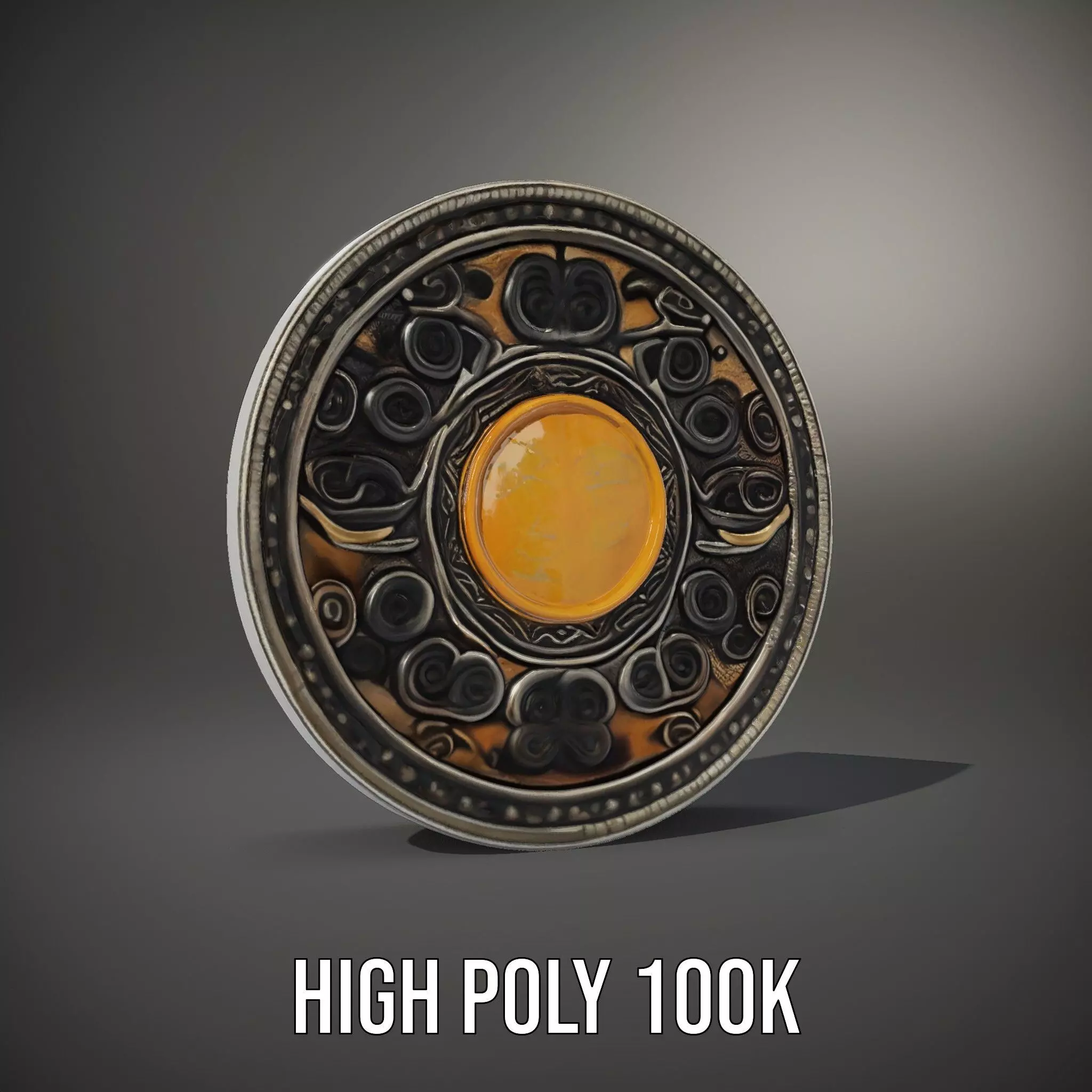 Ancient Amulet model pack Low-poly 3D model_8