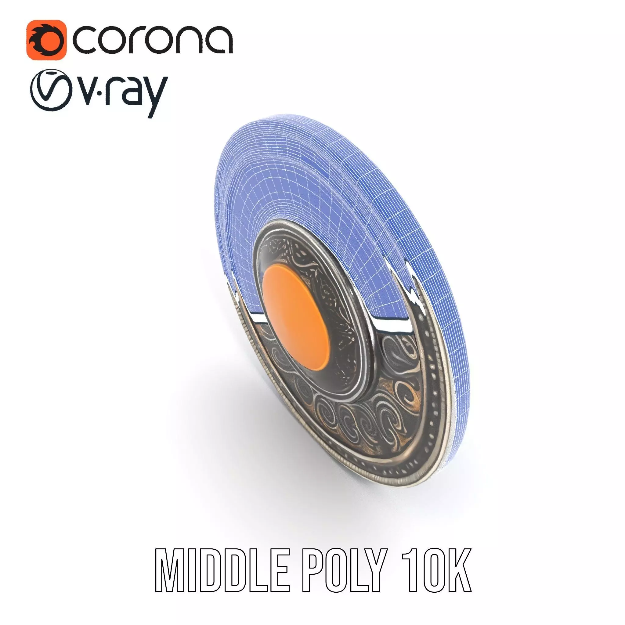 Ancient Amulet model pack Low-poly 3D model_21