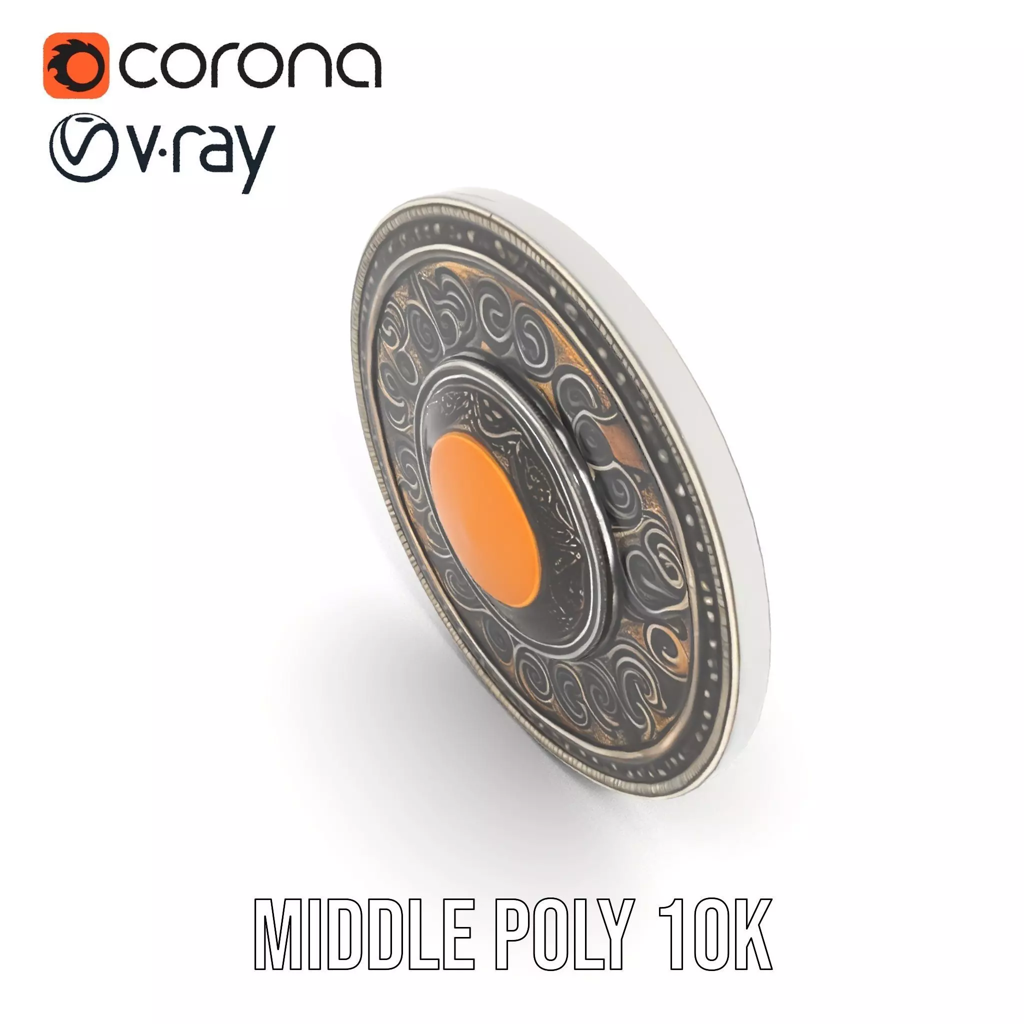 Ancient Amulet model pack Low-poly 3D model_18