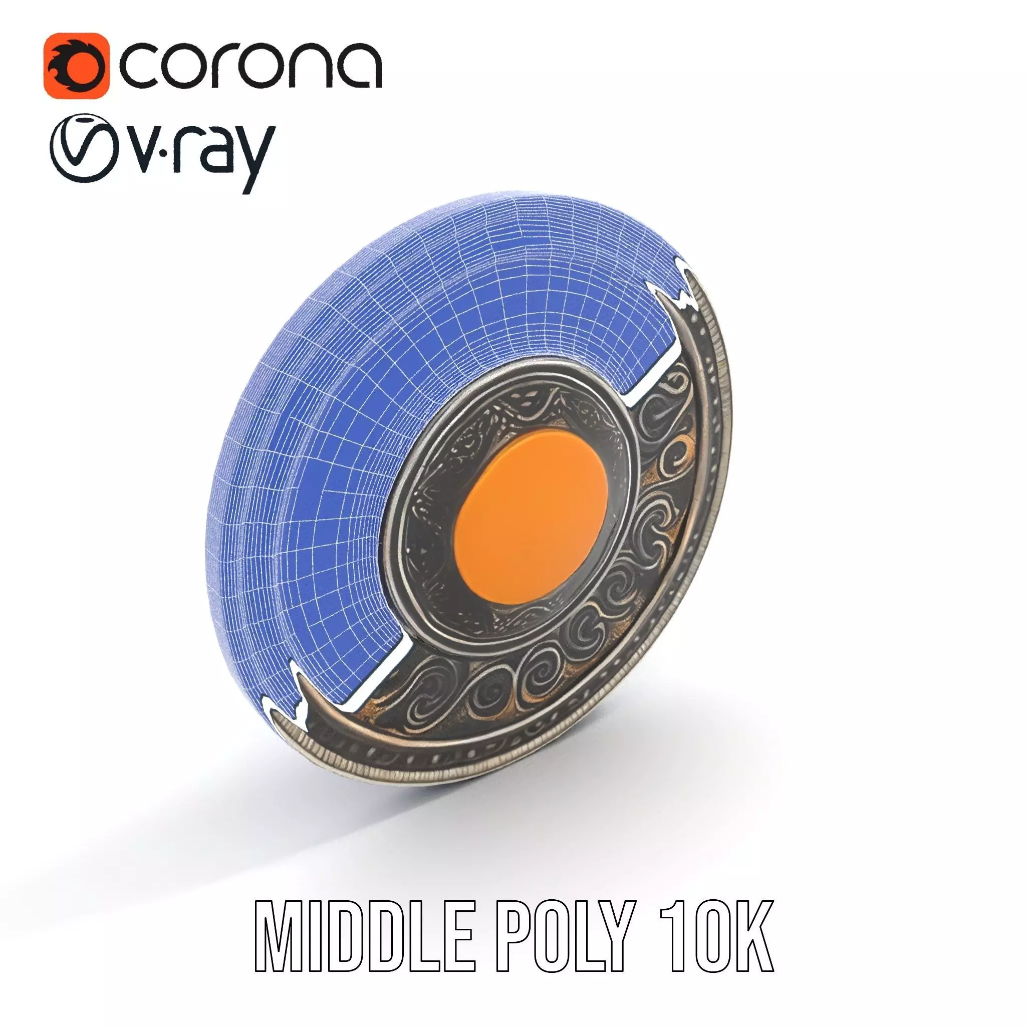 Ancient Amulet model pack Low-poly 3D model_24