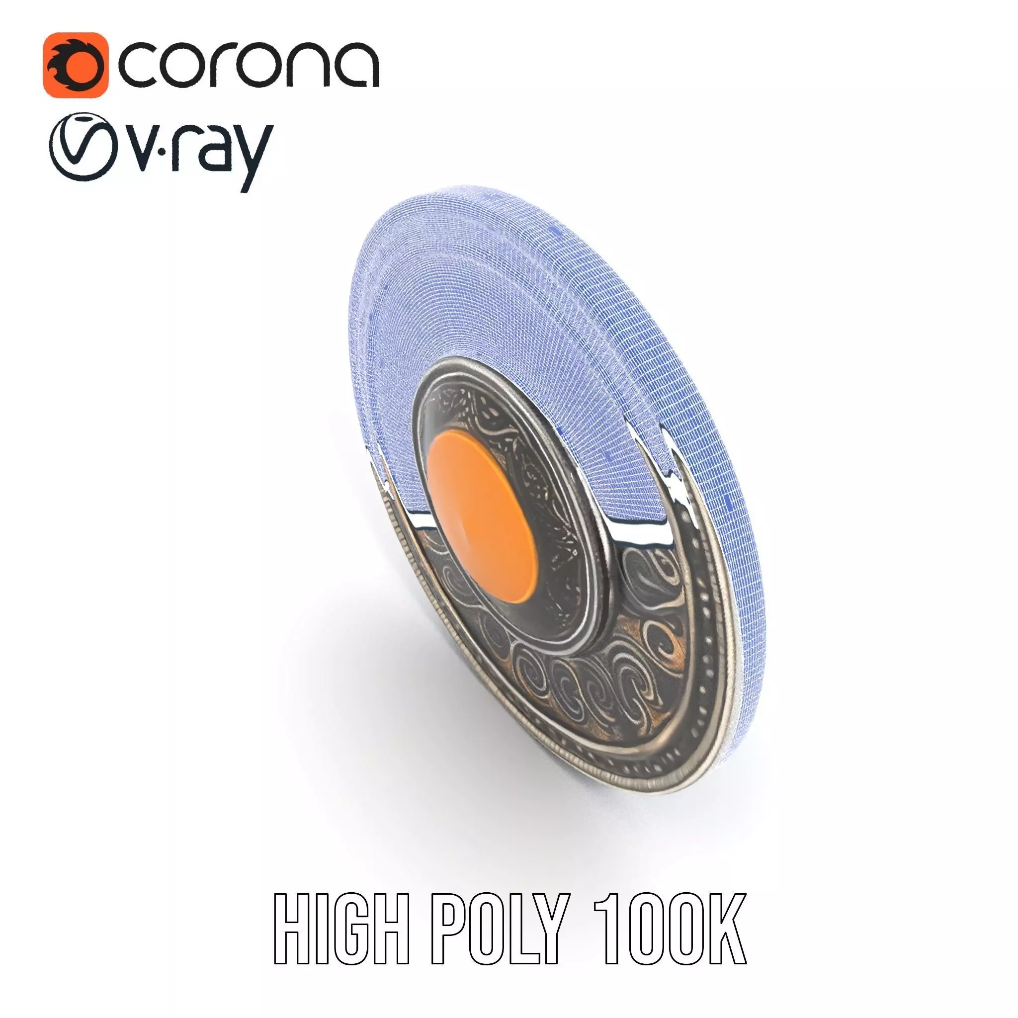 Ancient Amulet model pack Low-poly 3D model_34