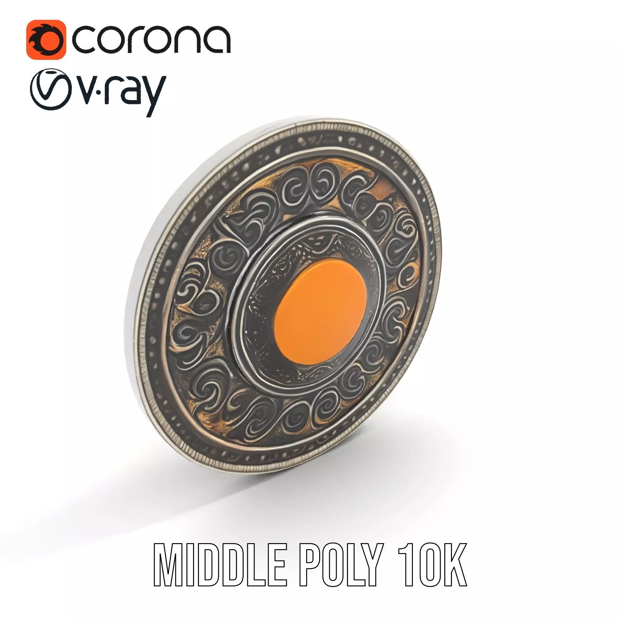 Ancient Amulet model pack Low-poly 3D model_13