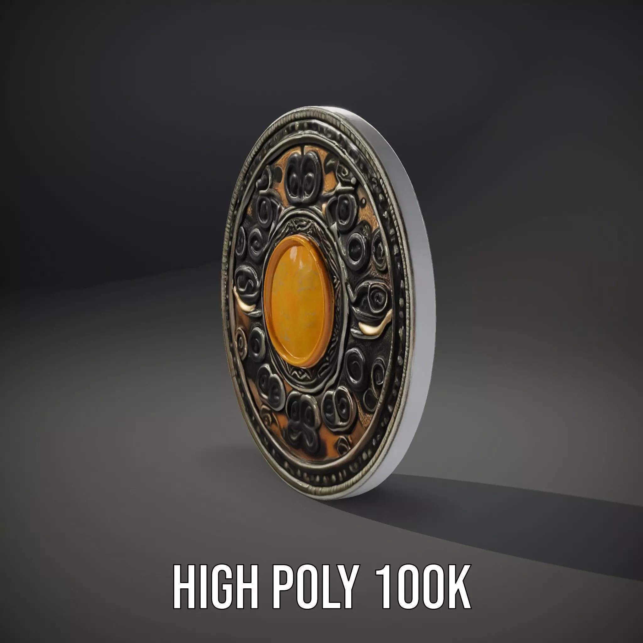 Ancient Amulet model pack Low-poly 3D model_10