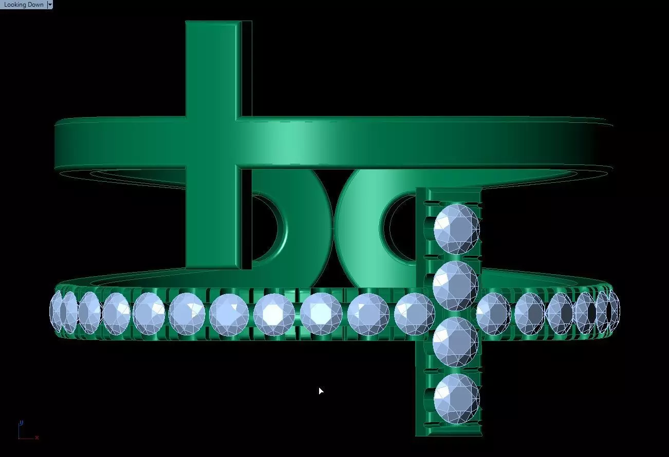 Cross Ring Stl file availbel 3D print model_4