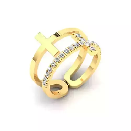 Cross Ring Stl file availbel
