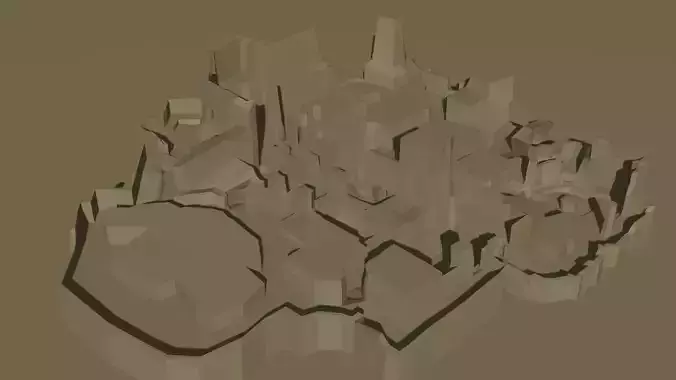 Anubis 3d prin lowPoly model