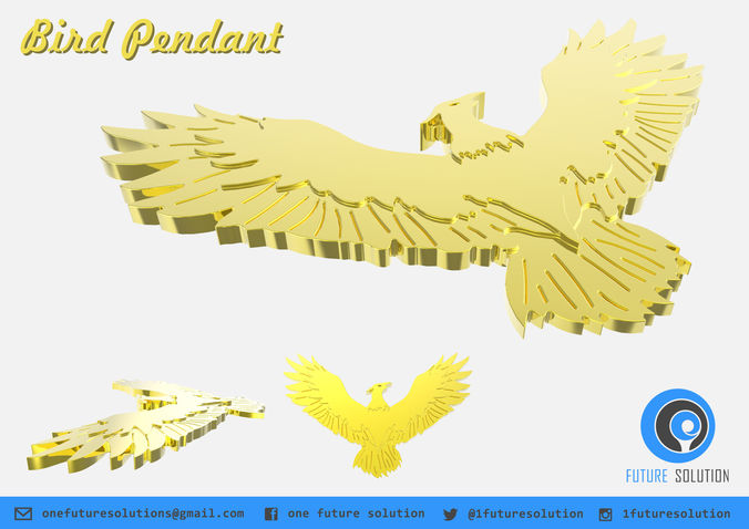 Bird Pendant Free 3D print model