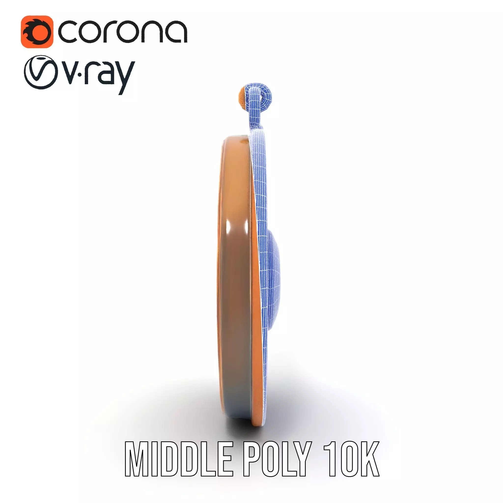 Vintage Turquoise Pendant model pack Low-poly 3D model_26