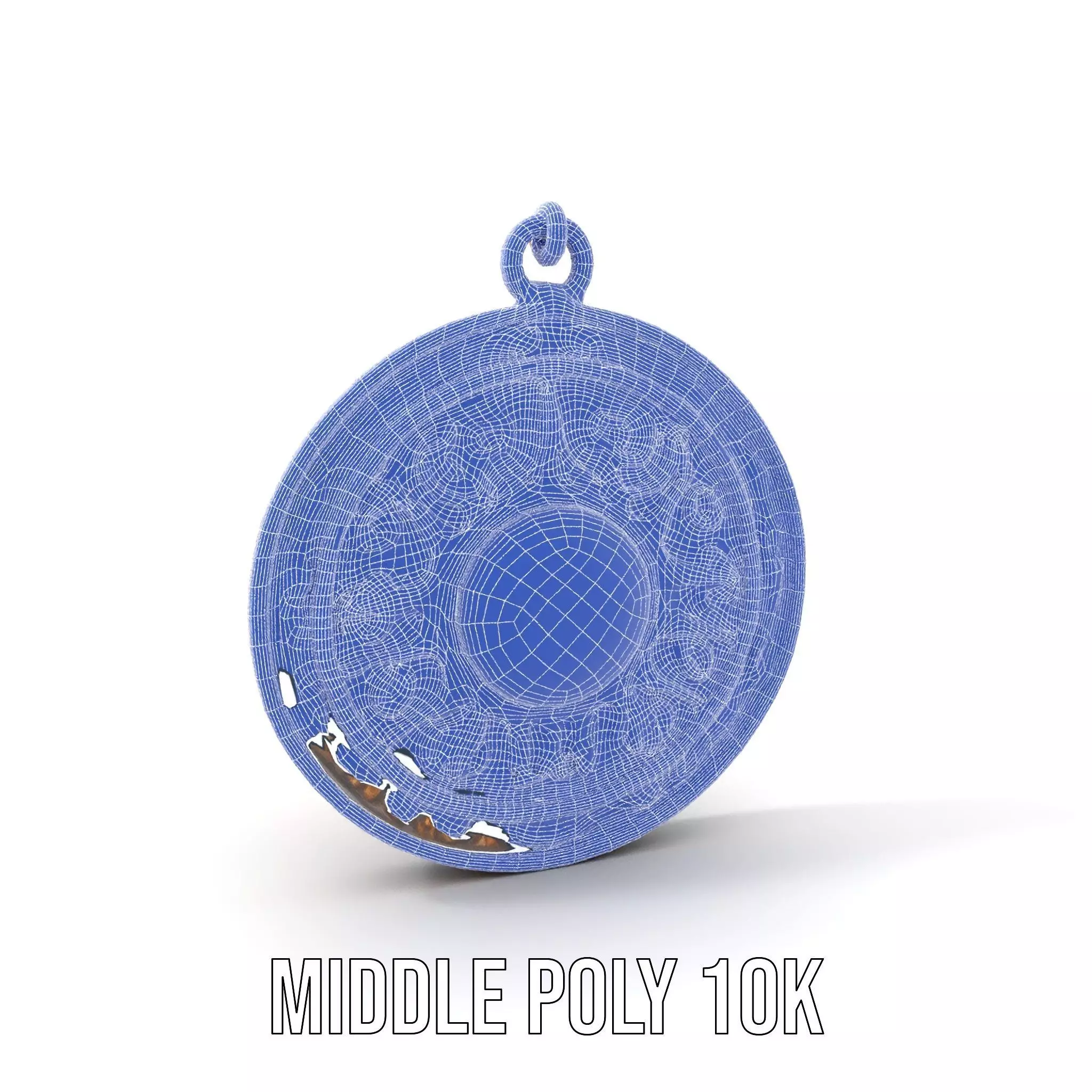 Vintage Turquoise Pendant model pack Low-poly 3D model_24