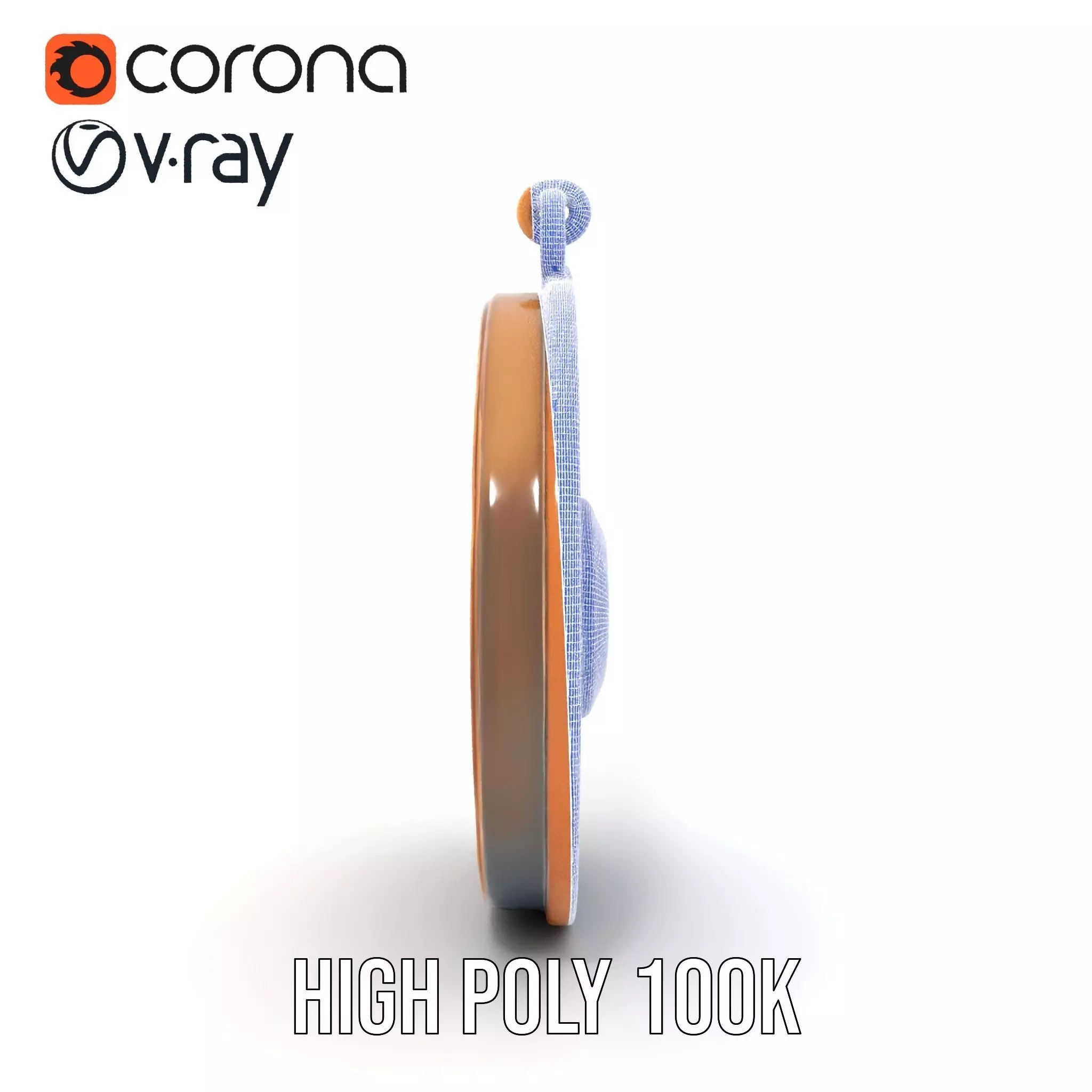 Vintage Turquoise Pendant model pack Low-poly 3D model_34