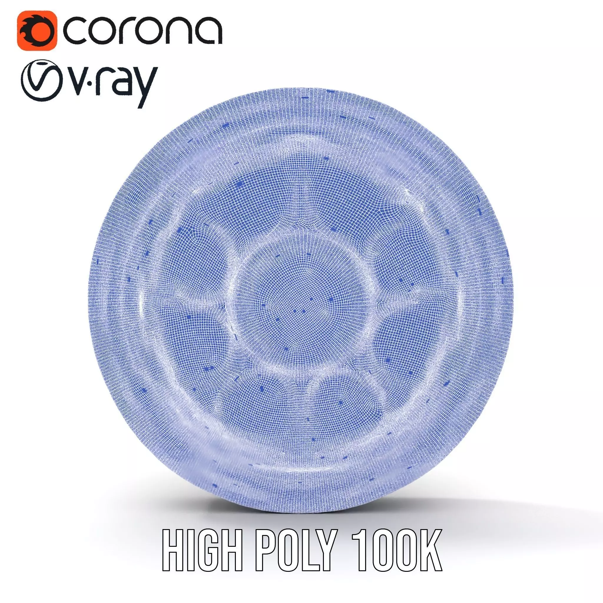 Intricate Brass Medallion model pack Low-poly 3D model_34