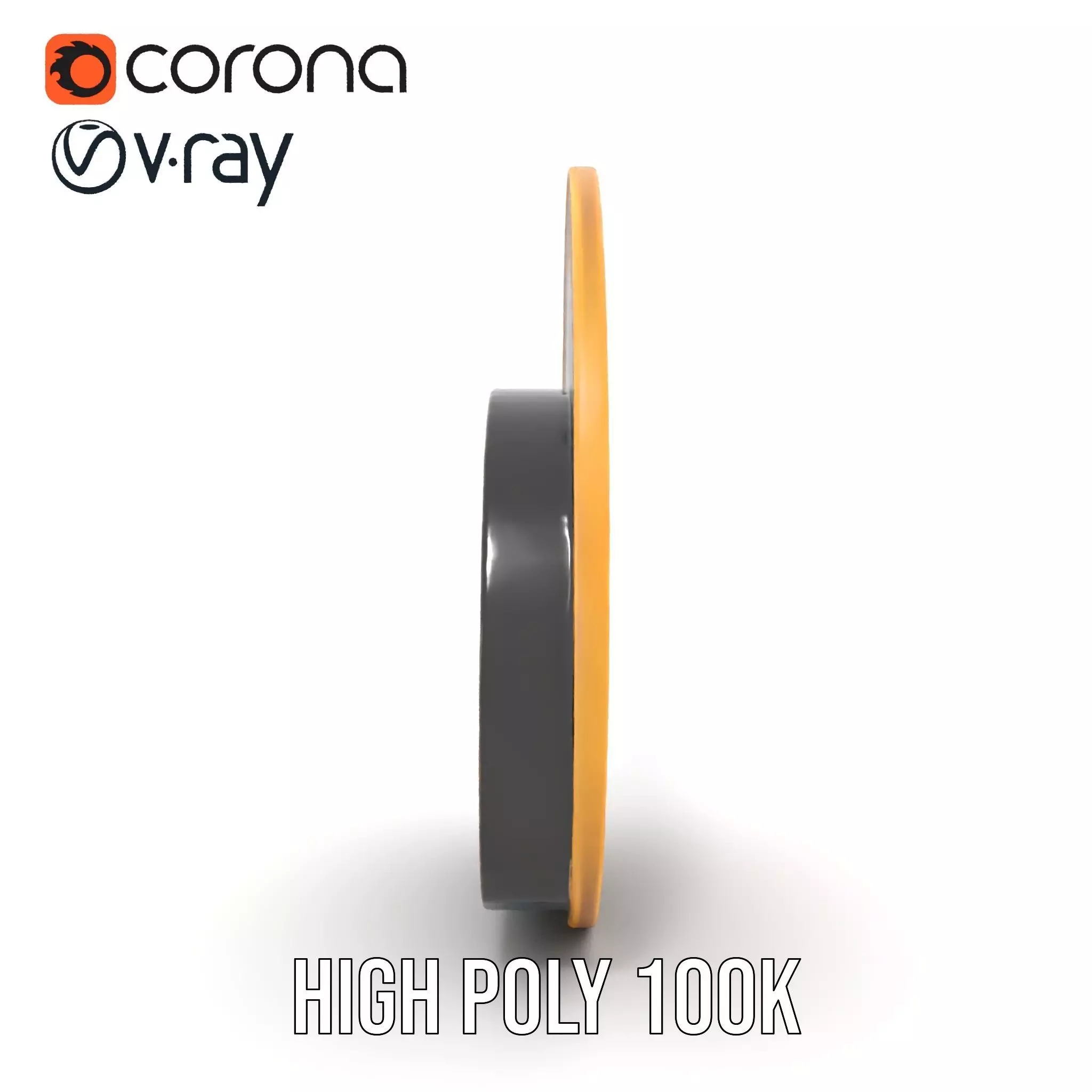 Intricate Brass Medallion model pack Low-poly 3D model_15