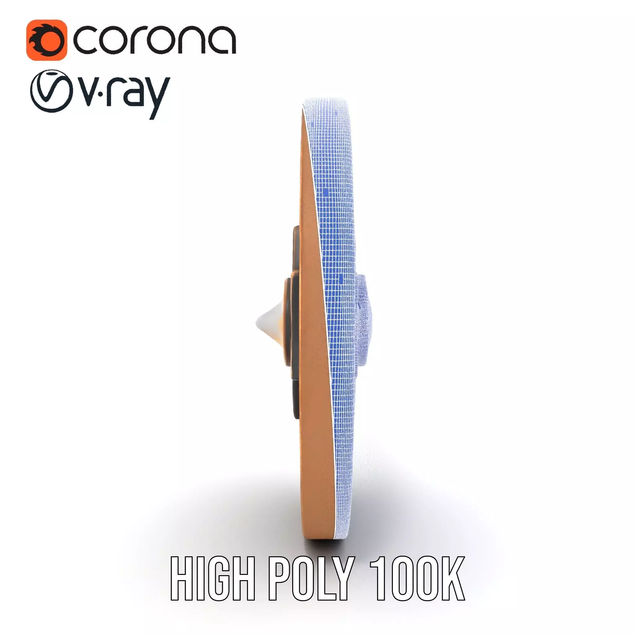 Ornate Brass Medallion model pack Low-poly 3D model_34