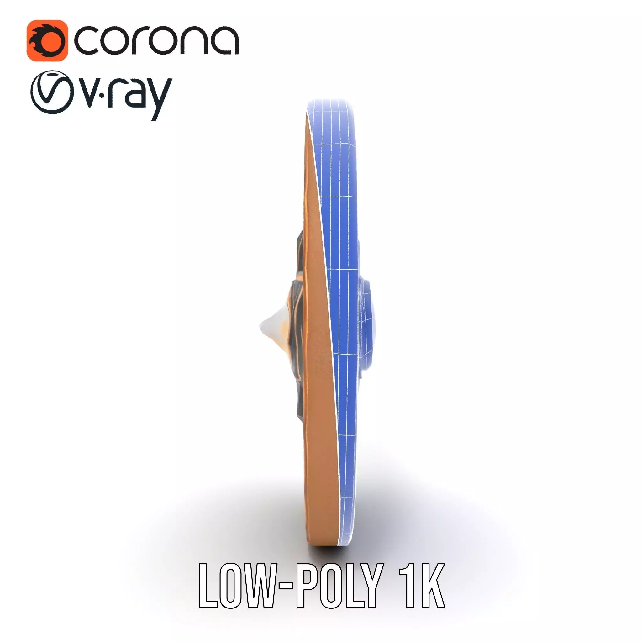 Ornate Brass Medallion model pack Low-poly 3D model_22