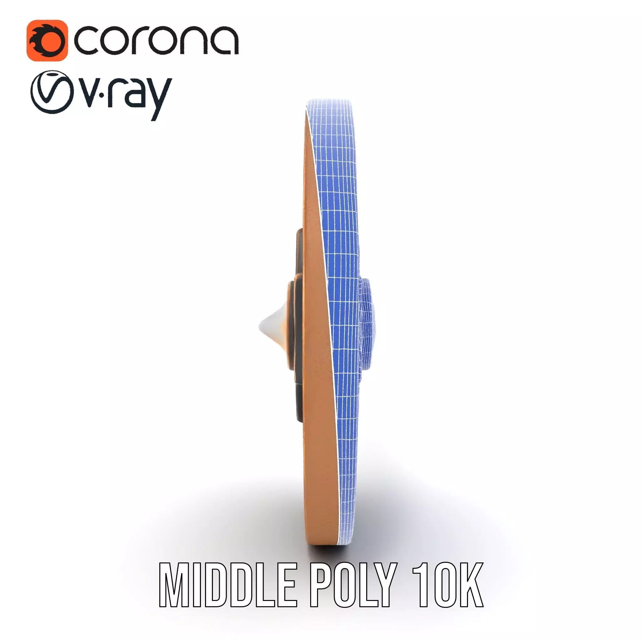 Ornate Brass Medallion model pack Low-poly 3D model_16