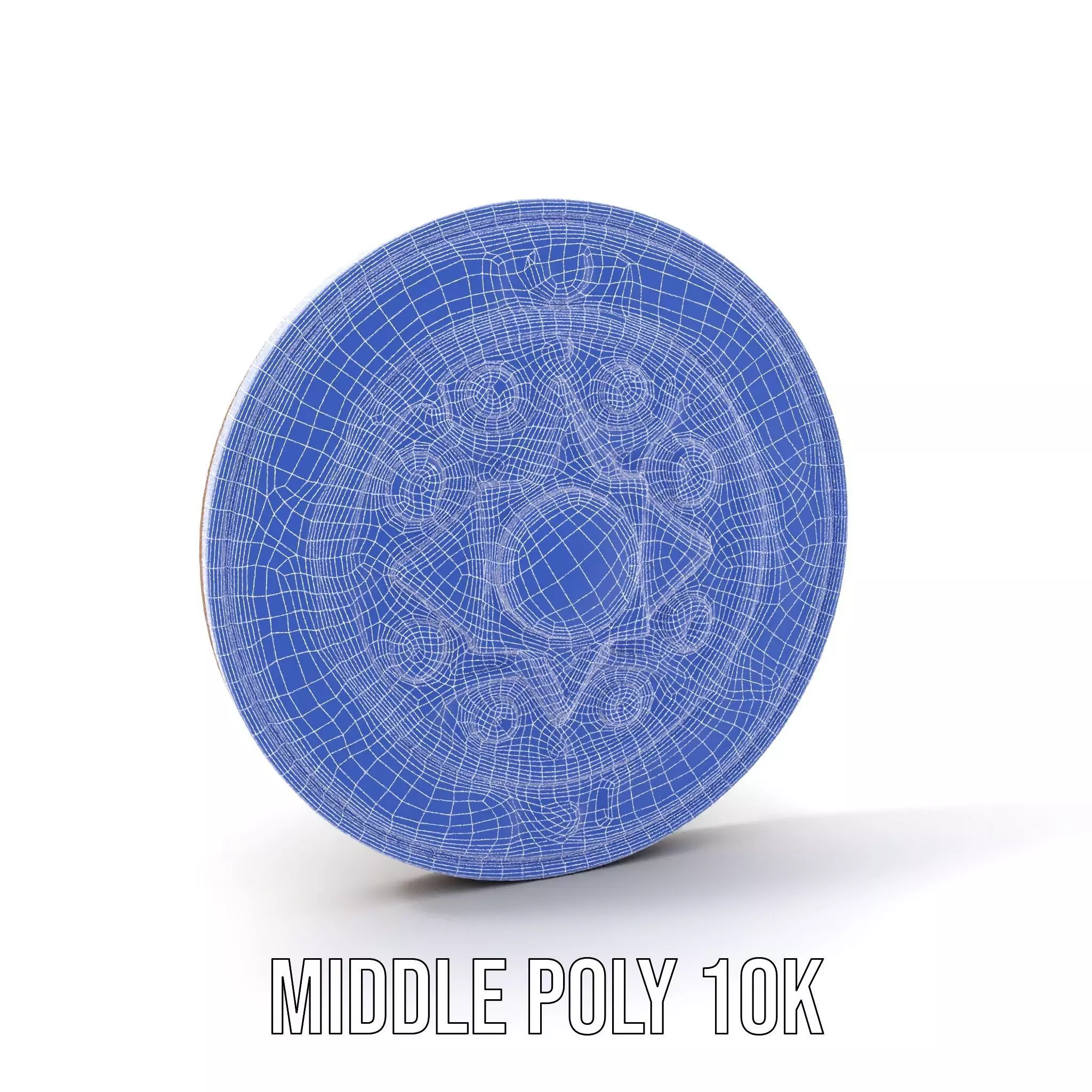 Ornate Brass Medallion model pack Low-poly 3D model_18