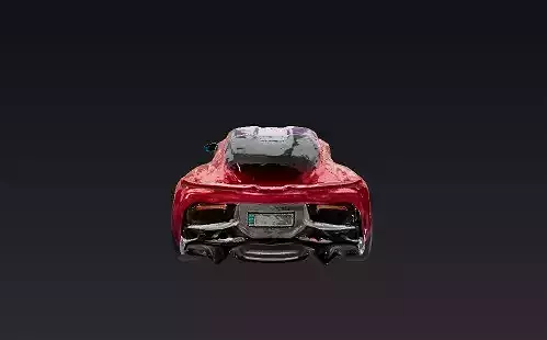 A Hypercar Study 3D model 4