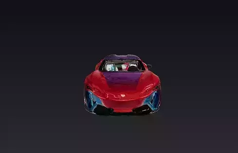 A Hypercar Study 3D model 3