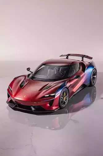 A Hypercar Study 3D model 2