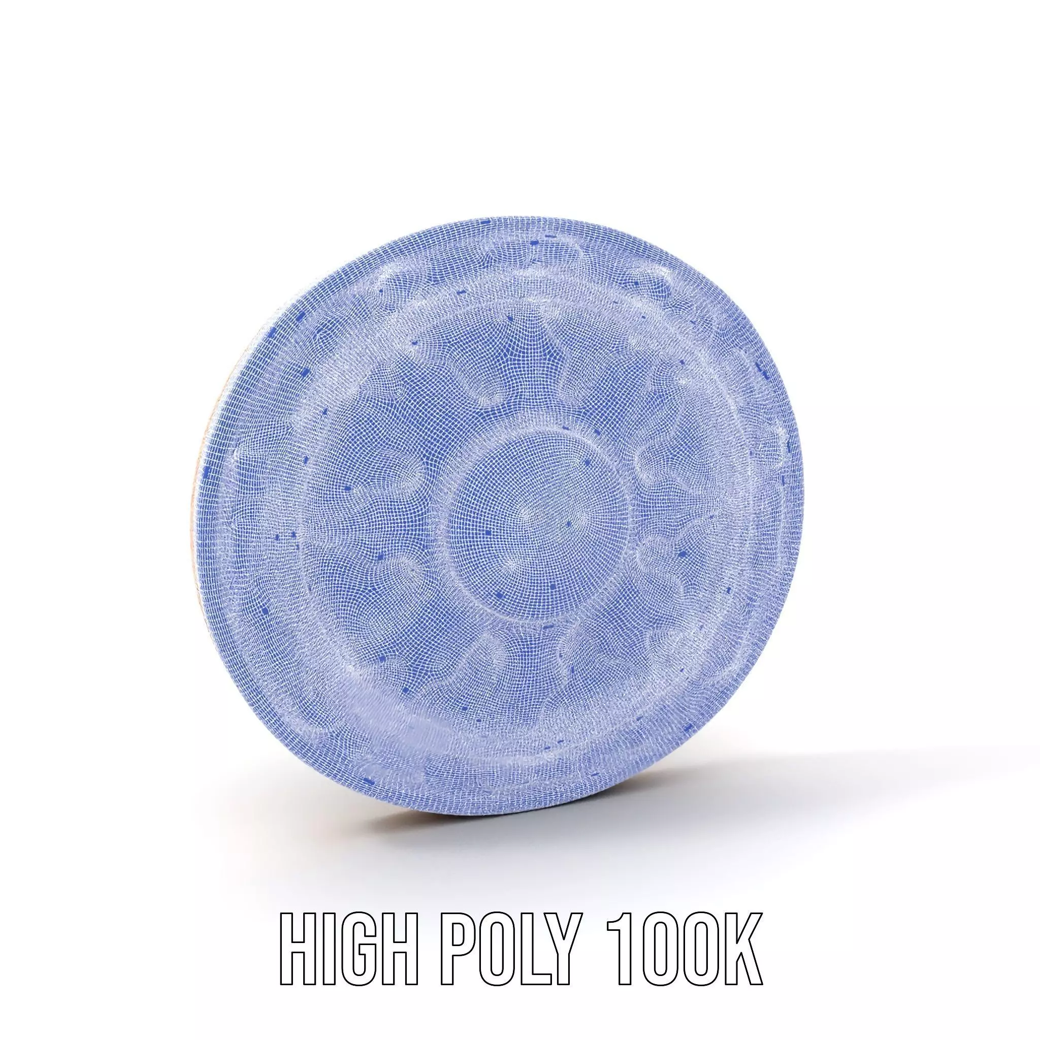 Ornate Brass Medallion model pack Low-poly 3D model_4