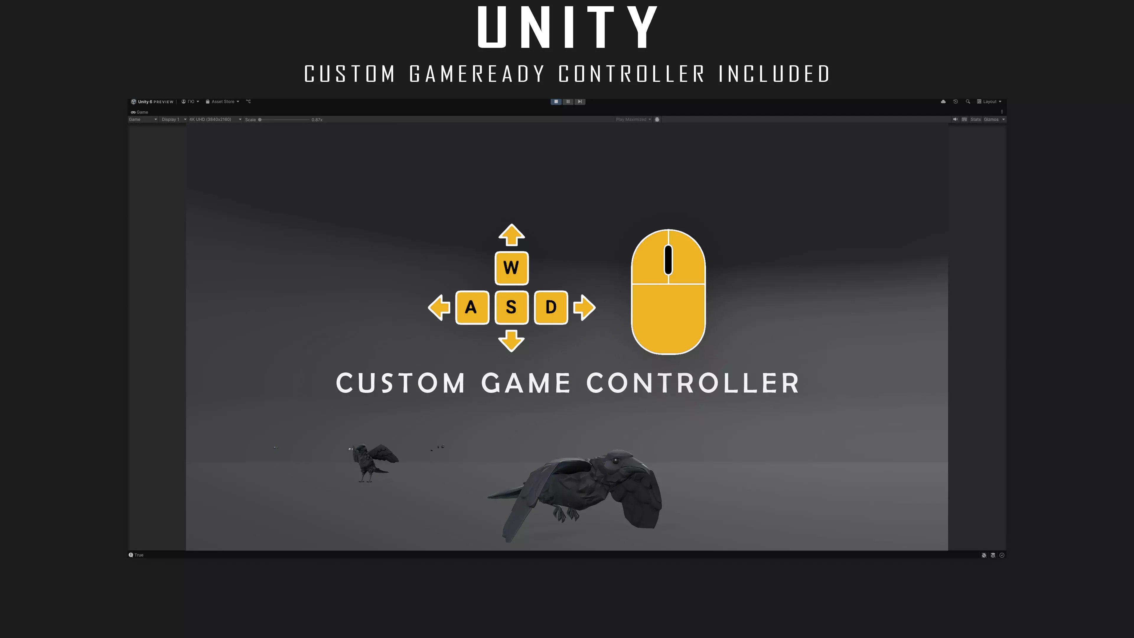 Raven - Flying System - Bird Behavior - 75 Low-poly 3D model_24