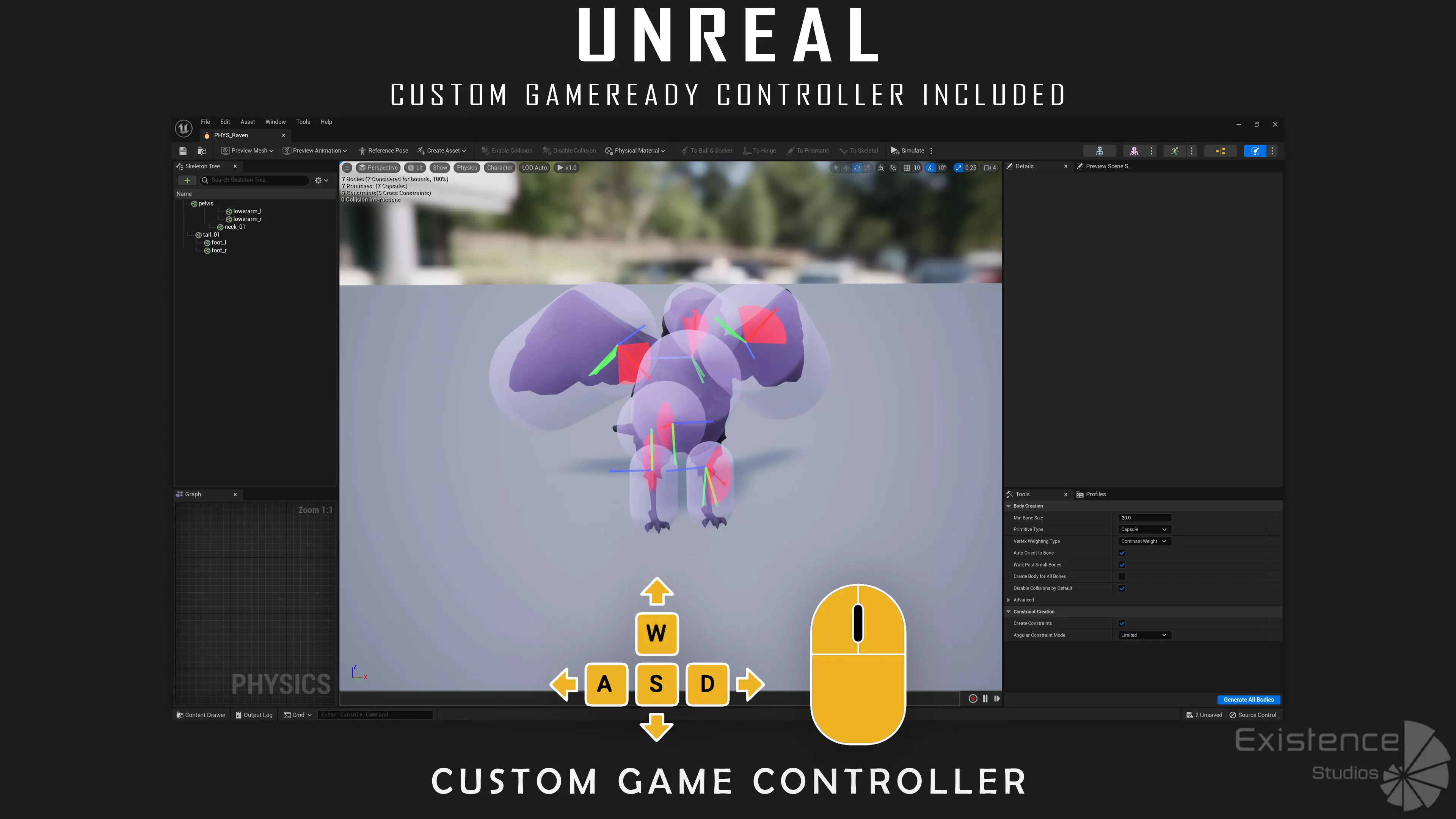Raven - Flying System - Bird Behavior - 75 Low-poly 3D model_31