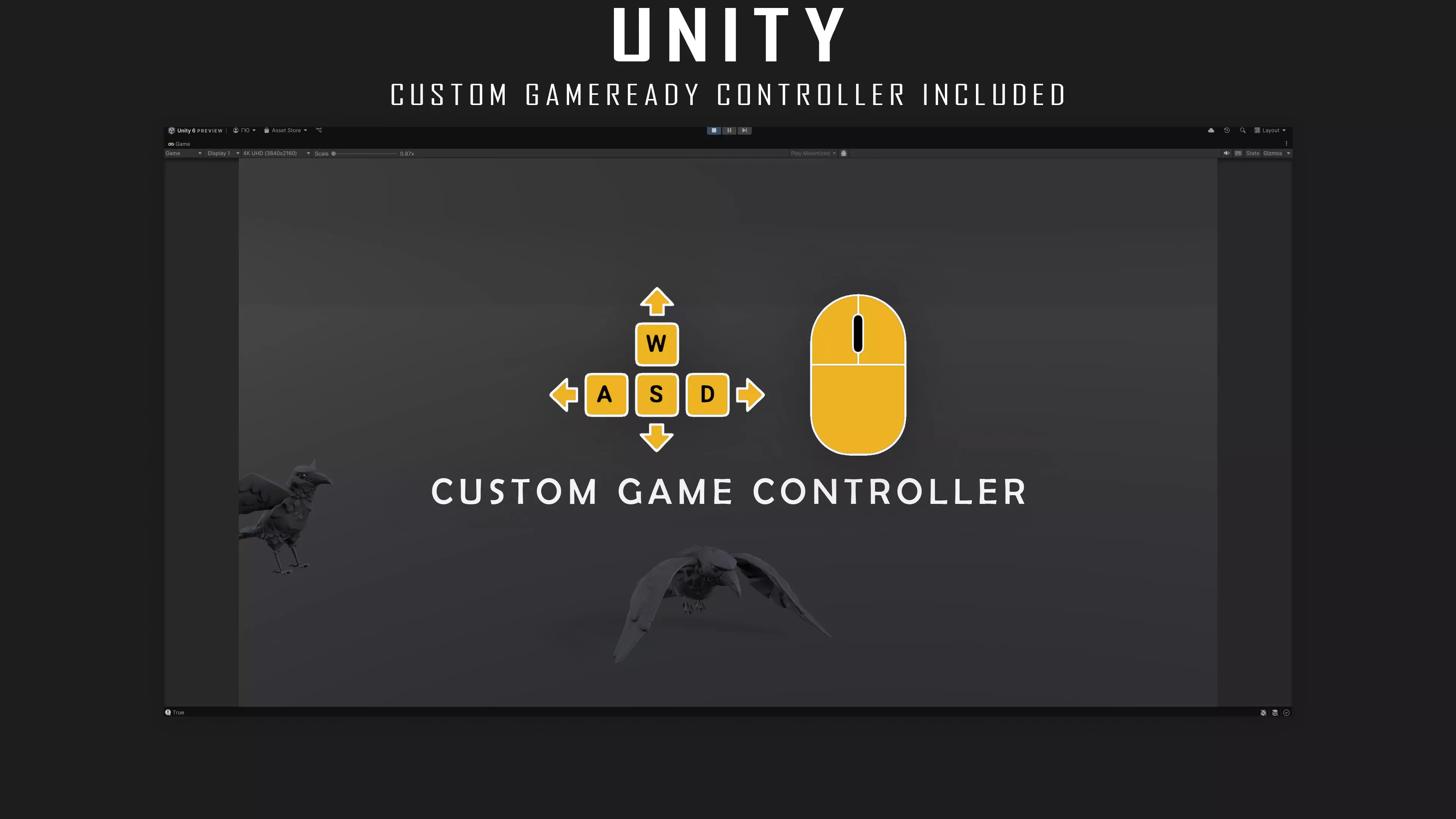 Raven - Flying System - Bird Behavior - 75 Low-poly 3D model_23