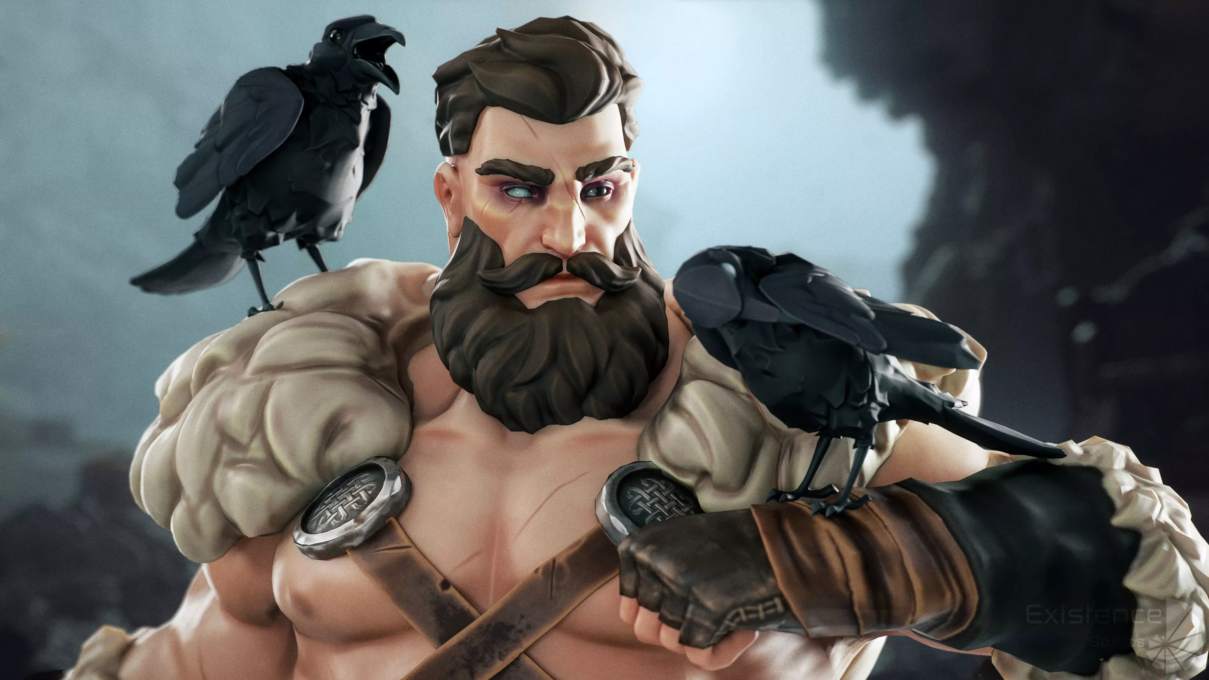 Raven - Flying System - Bird Behavior - 75 Low-poly 3D model_14