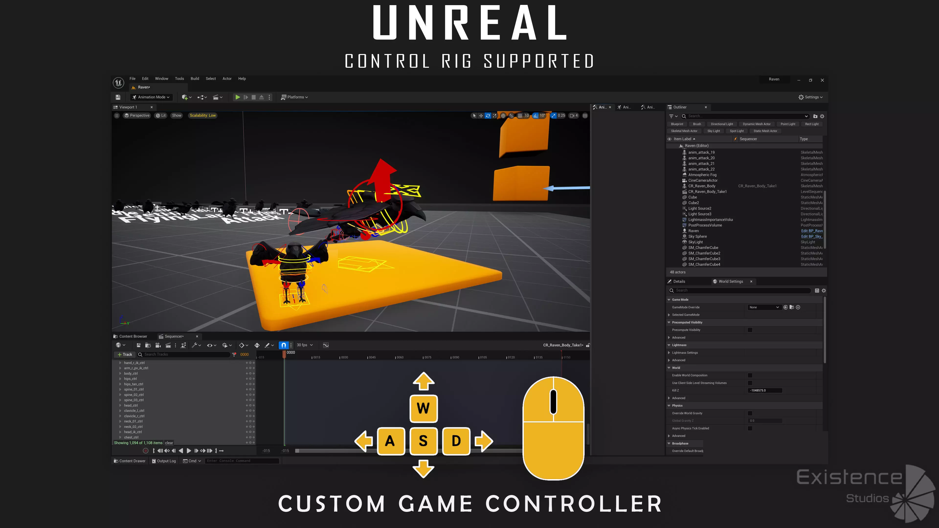 Raven - Flying System - Bird Behavior - 75 Low-poly 3D model_30
