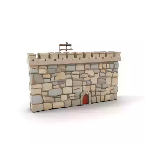 Stone Fortress Wall model pack