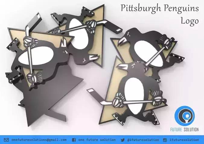 Pittsburgh Penguins Logo Free 3D print model