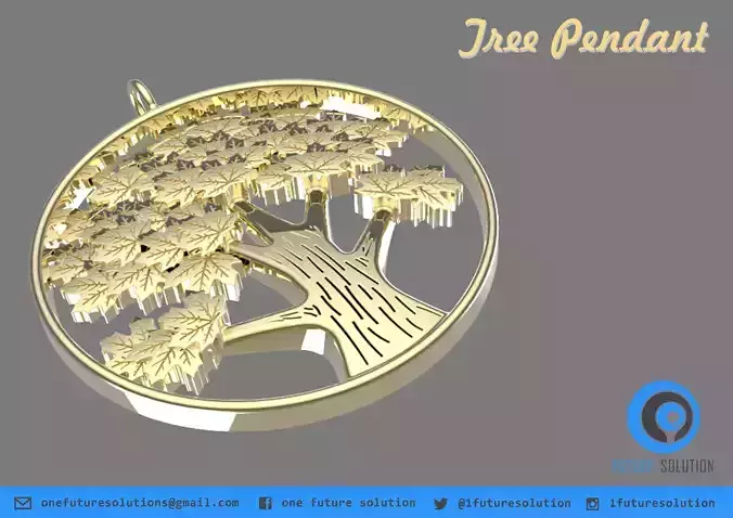 Tree Pendant Free 3D print model