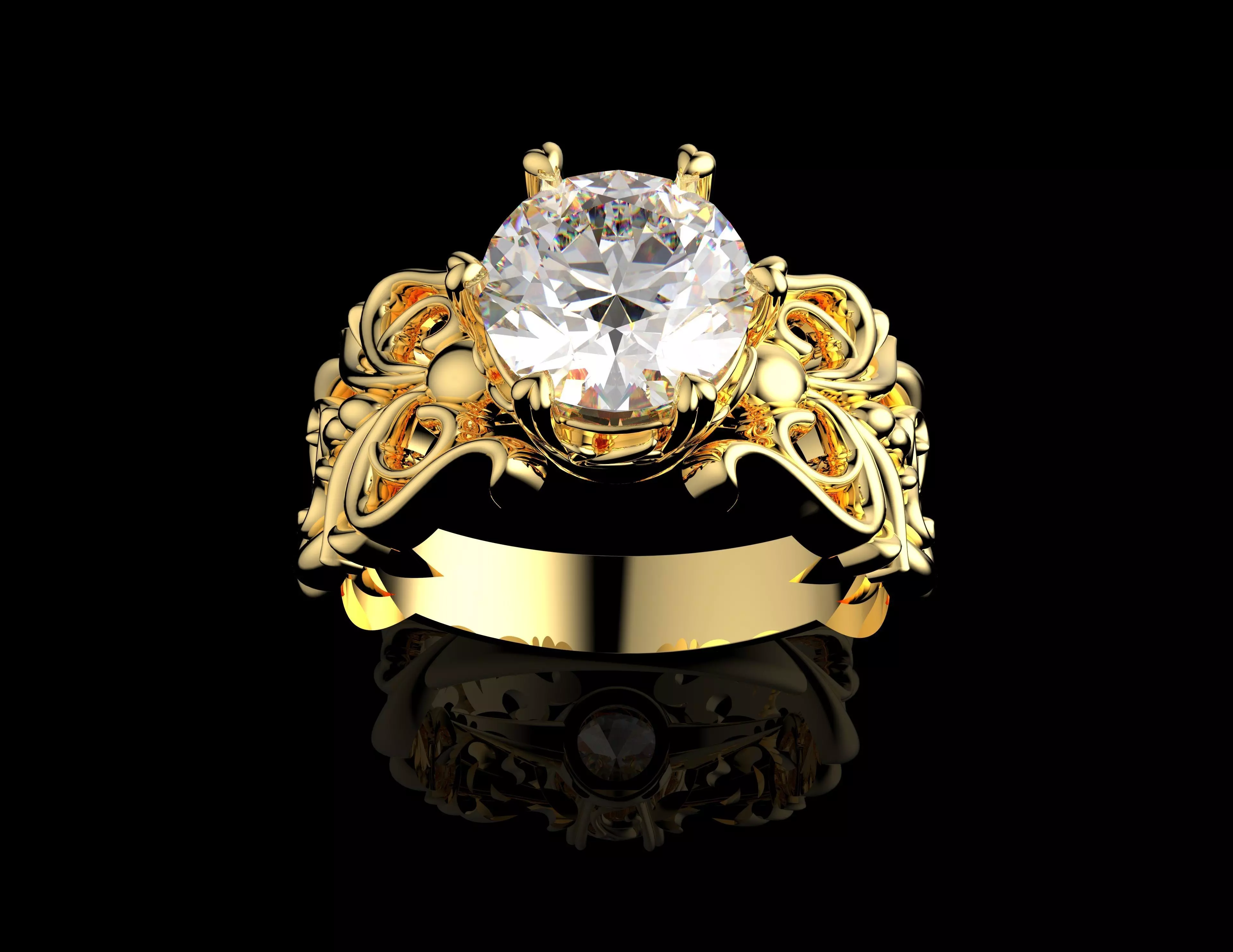 Gold N1455 3D print model_1