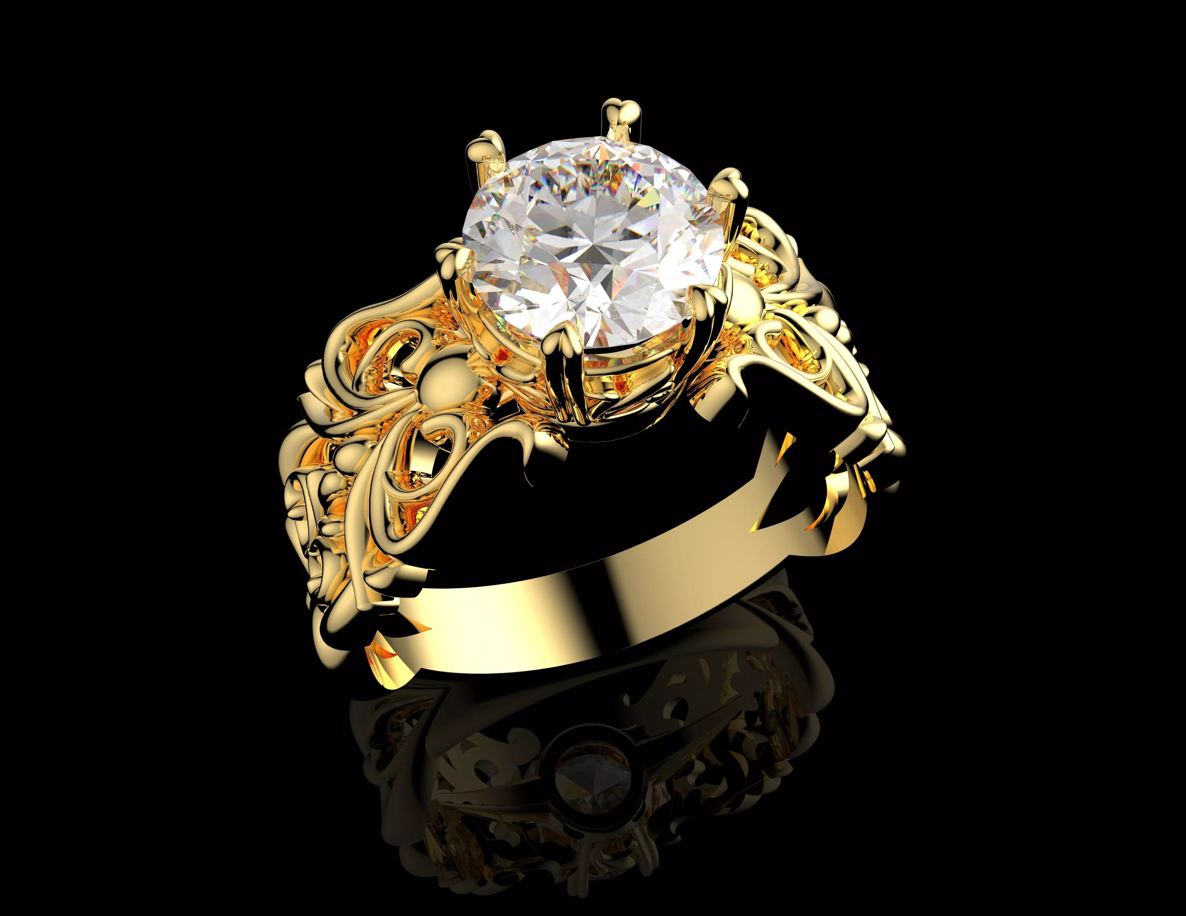 Gold N1455 3D print model_0