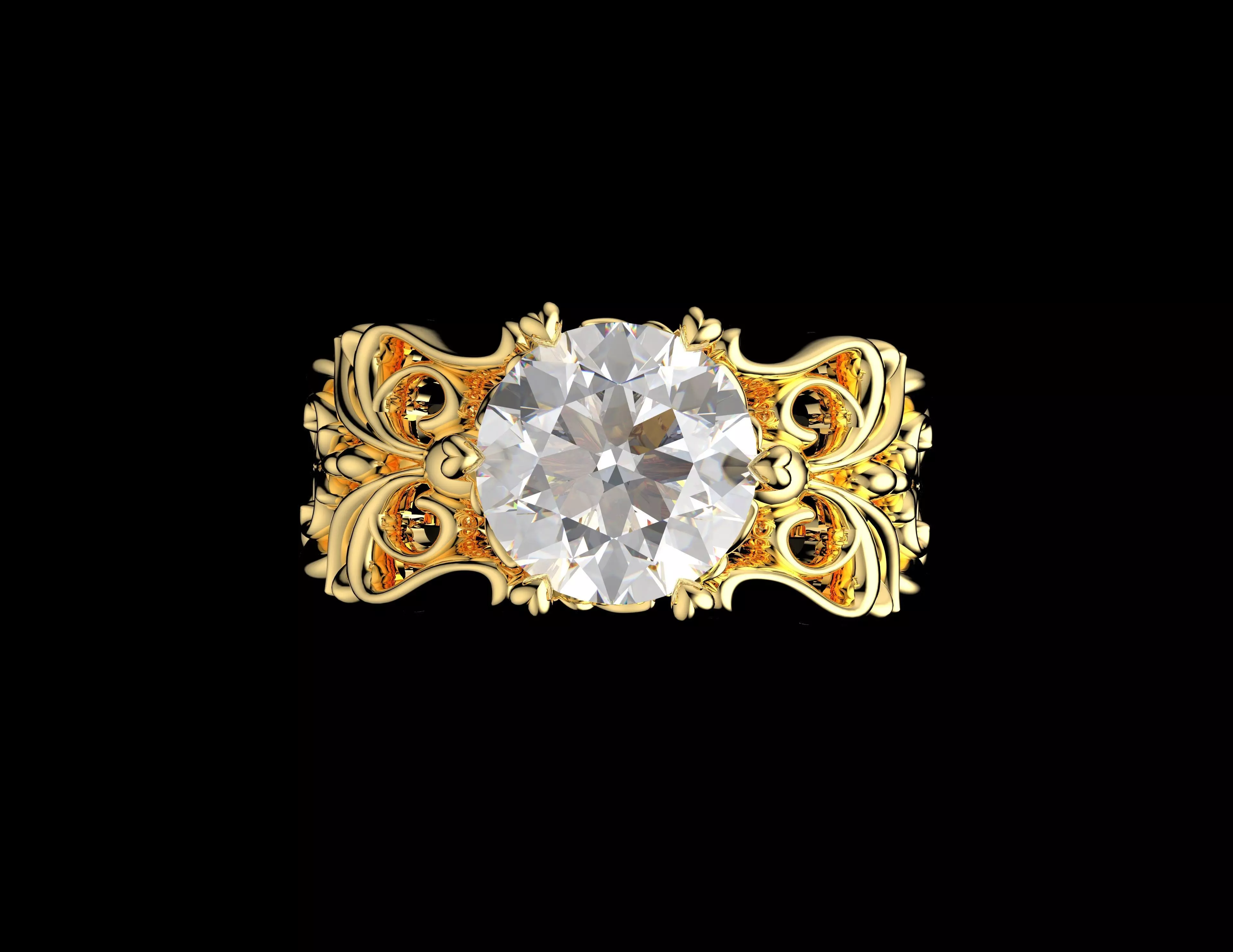 Gold N1455 3D print model_2