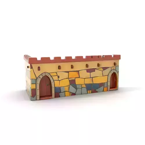 Colorful Castle Wall model pack