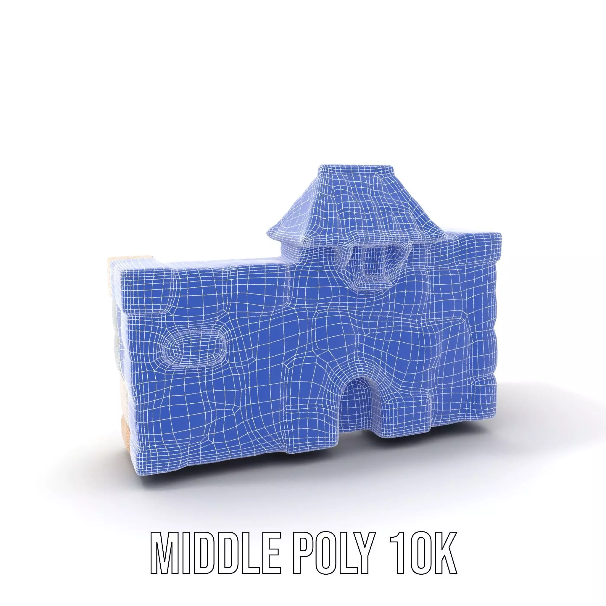 Charming Stone Castle Wall model pack Low-poly 3D model_16