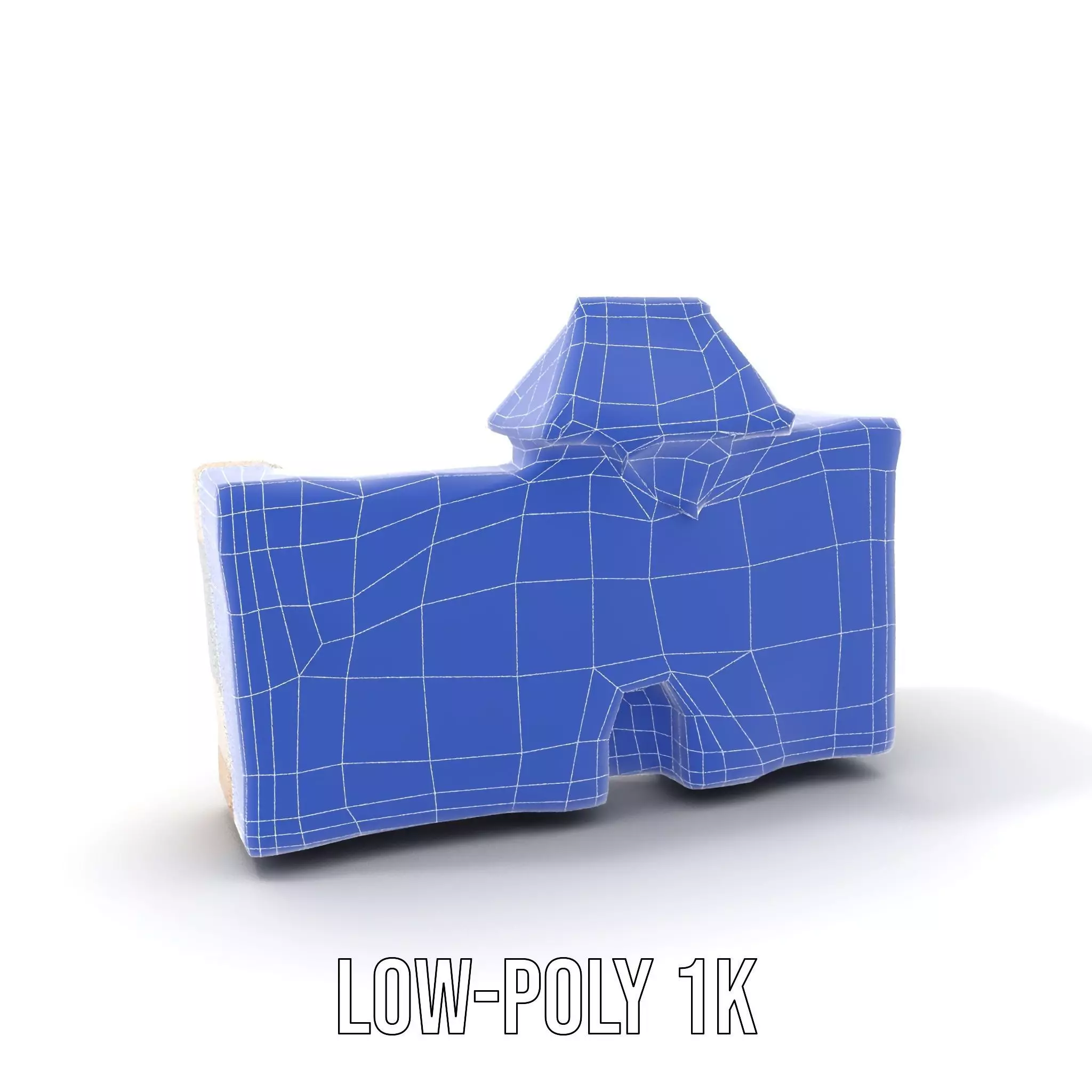 Charming Stone Castle Wall model pack Low-poly 3D model_14