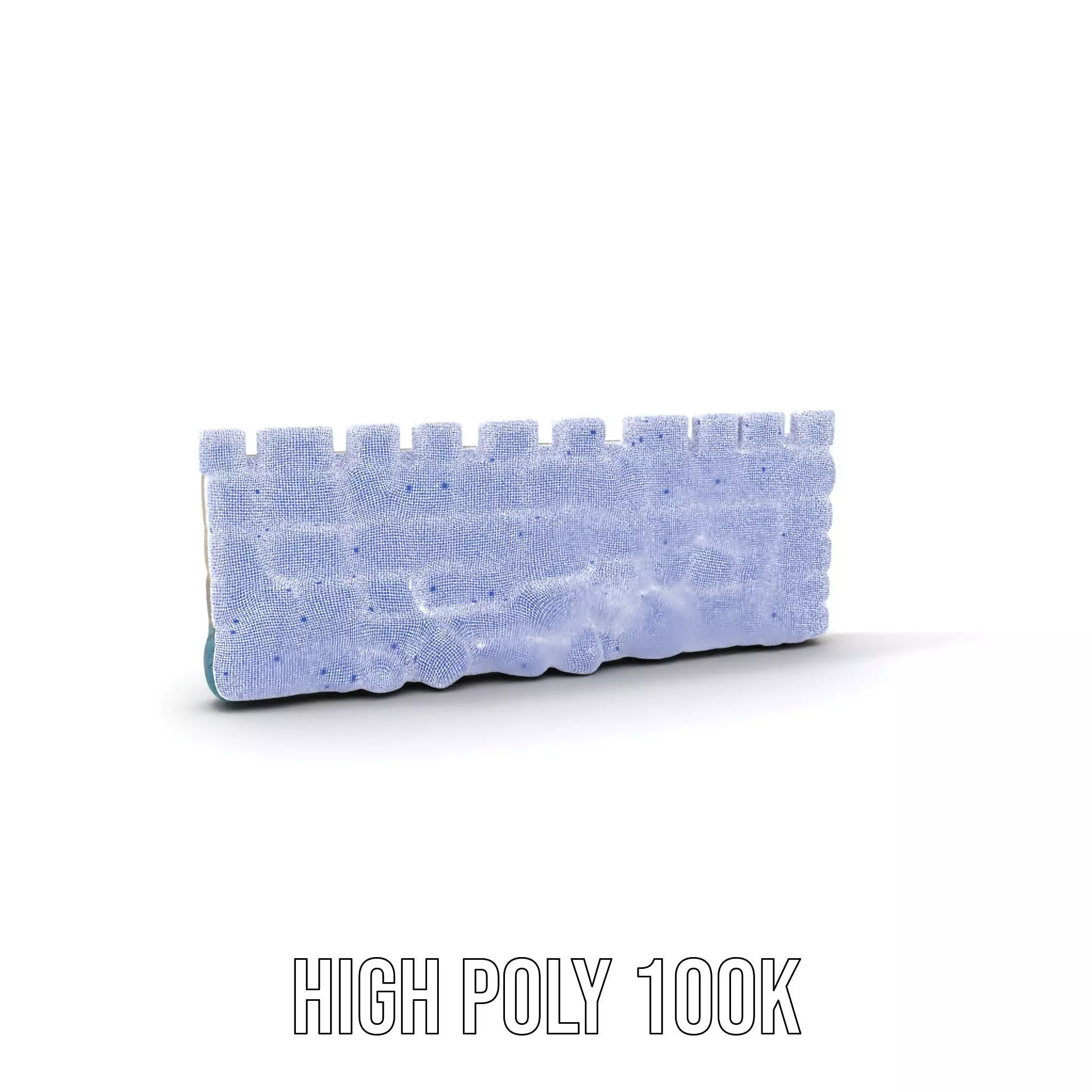 Colorful Castle Wall model pack Low-poly 3D model_4