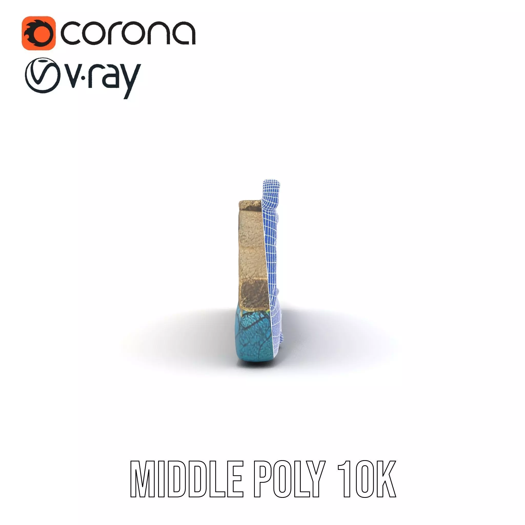 Colorful Castle Wall model pack Low-poly 3D model_20