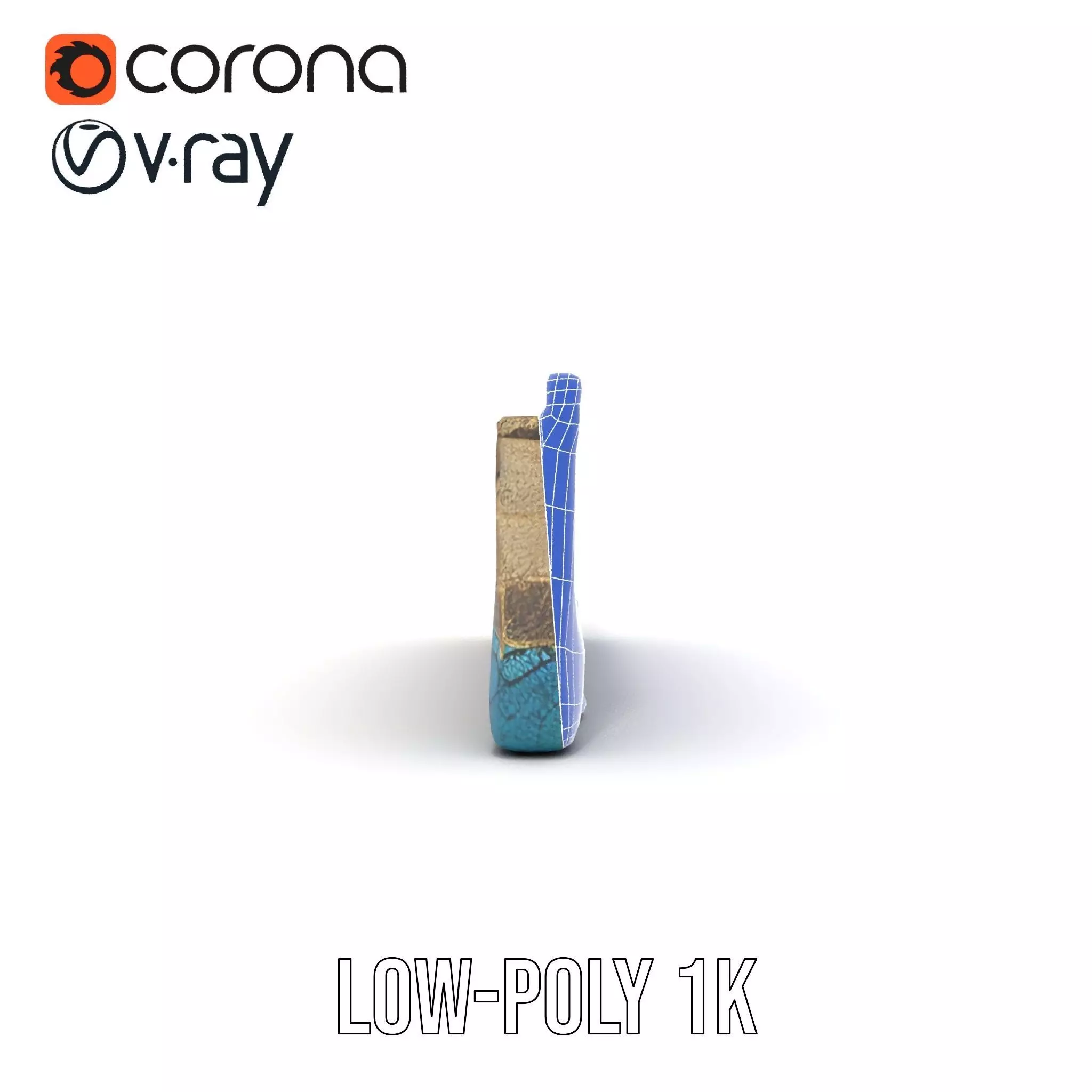 Colorful Castle Wall model pack Low-poly 3D model_27