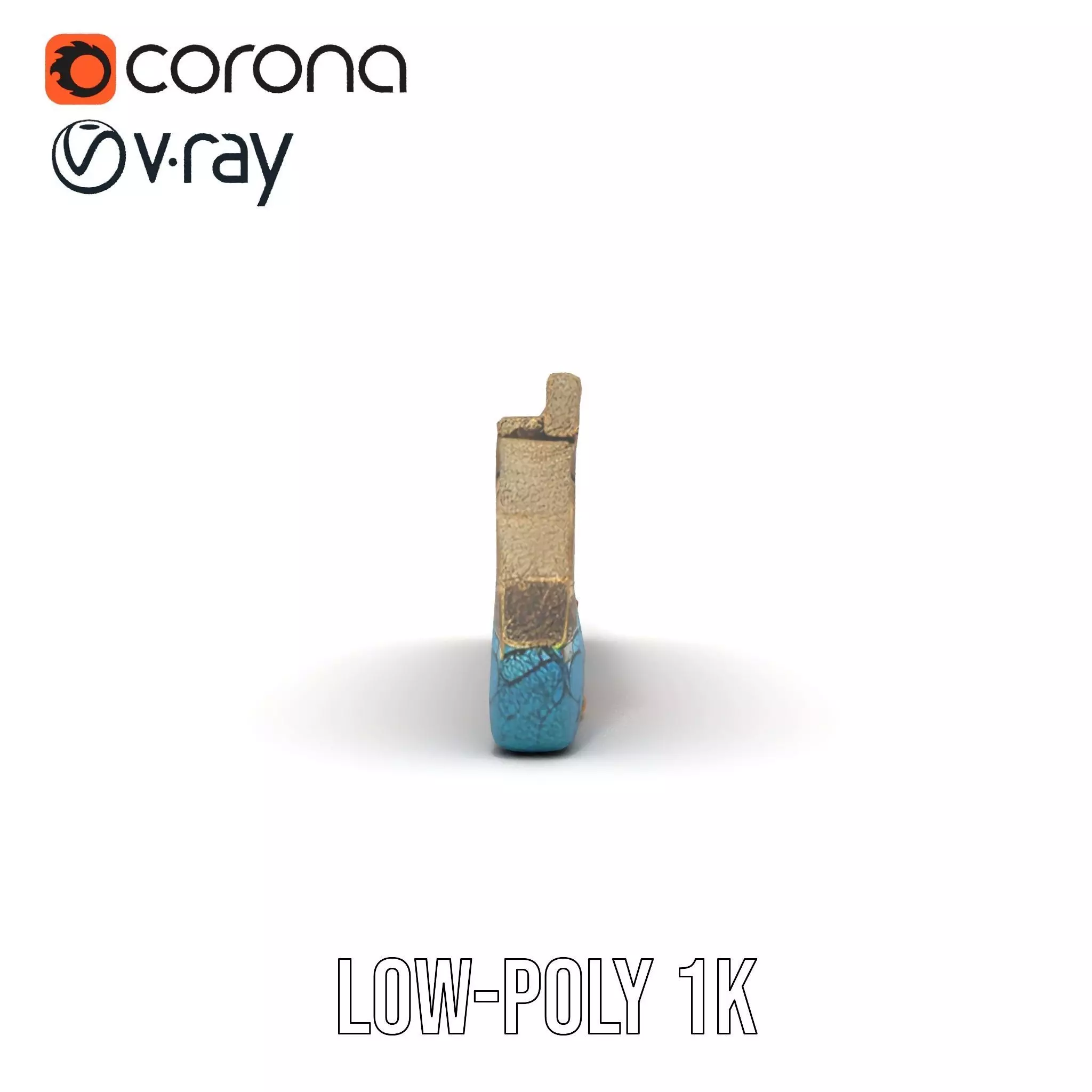 Colorful Castle Wall model pack Low-poly 3D model_14