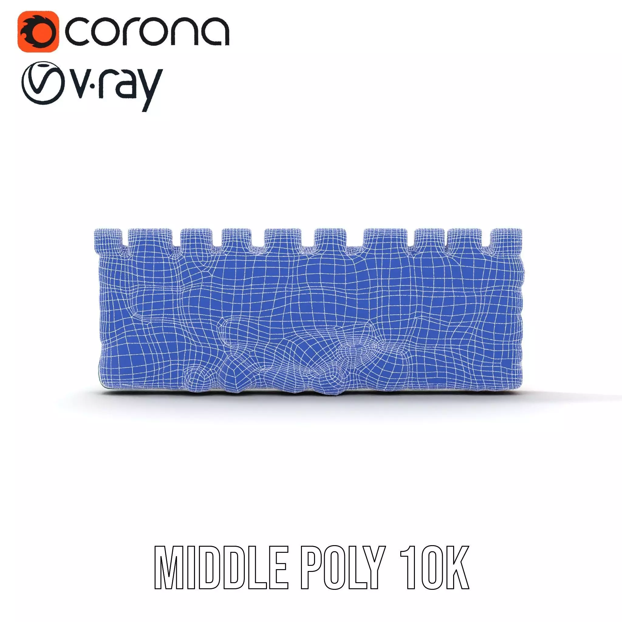 Colorful Castle Wall model pack Low-poly 3D model_29