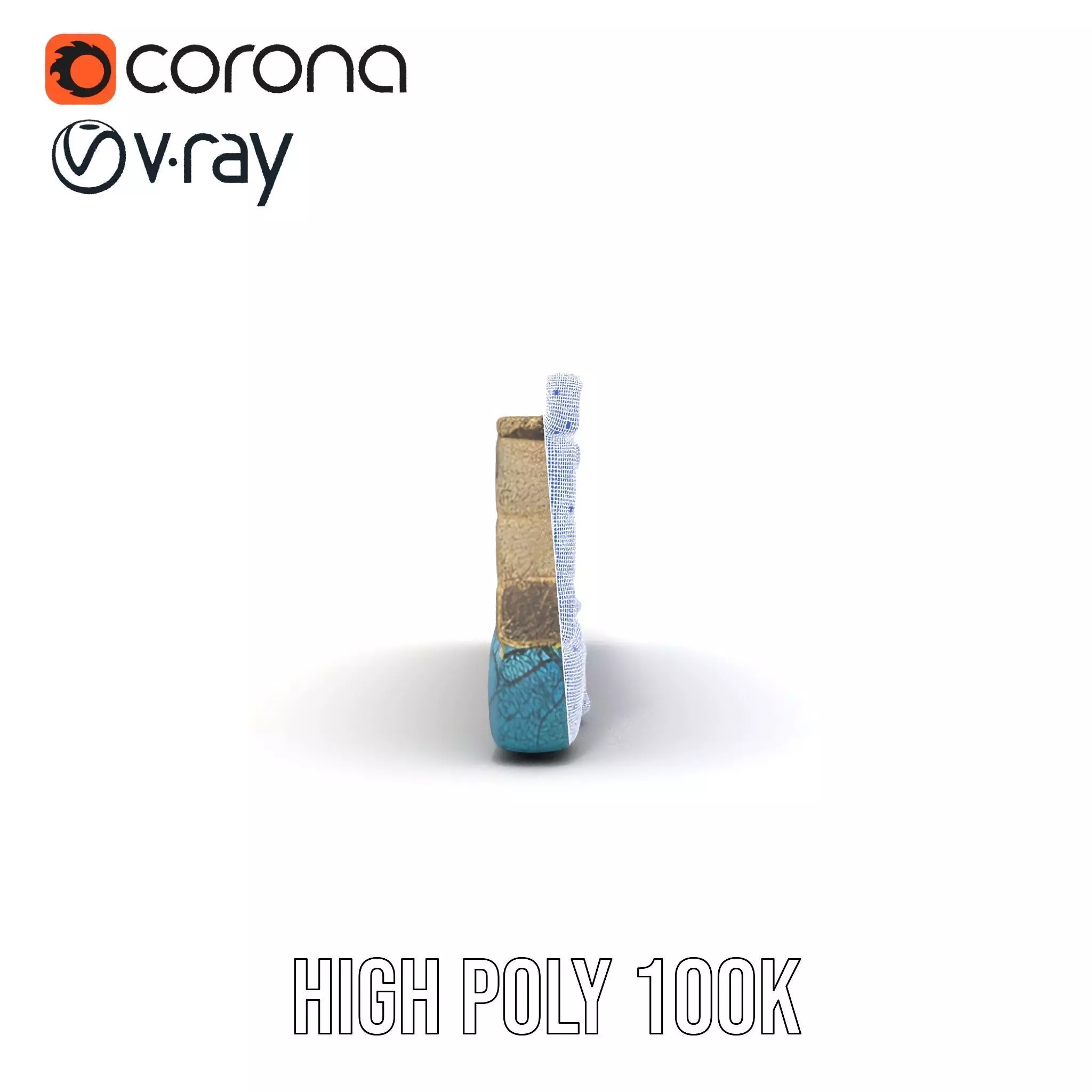 Colorful Castle Wall model pack Low-poly 3D model_34